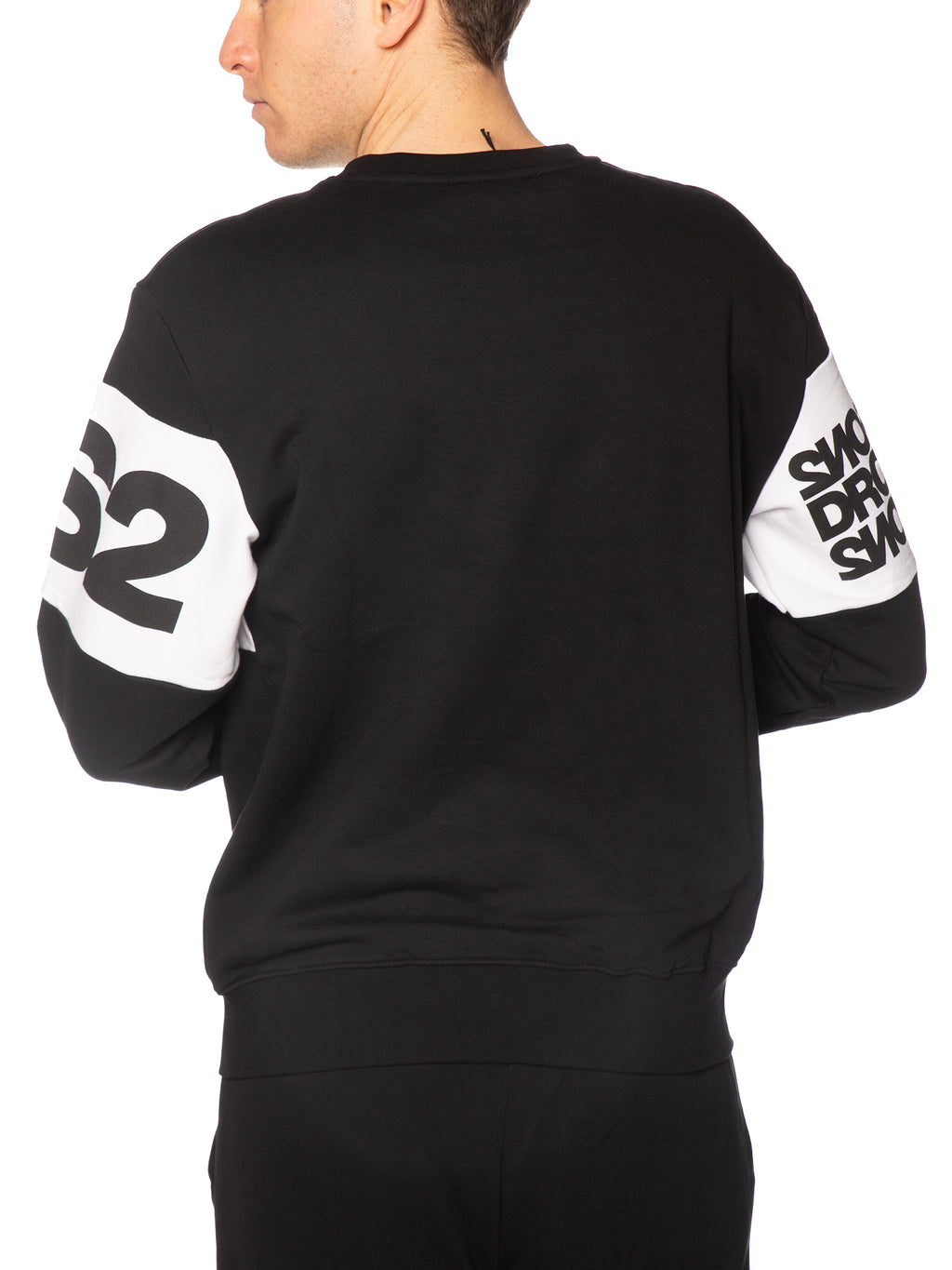 Felpa DS2 Nero Banda girocollo SS26212 NERO DS2 