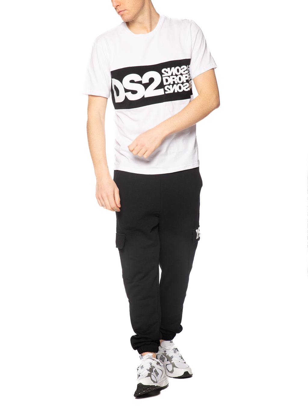 T-shirt DS2 Bianco con maxi stampa SS26214 BIANCO DS2 