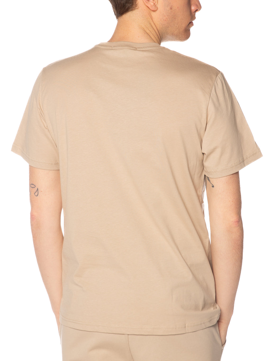 T-shirt DS2 Sabbia con stampa diagonal SS26257 SABBIA DS2 