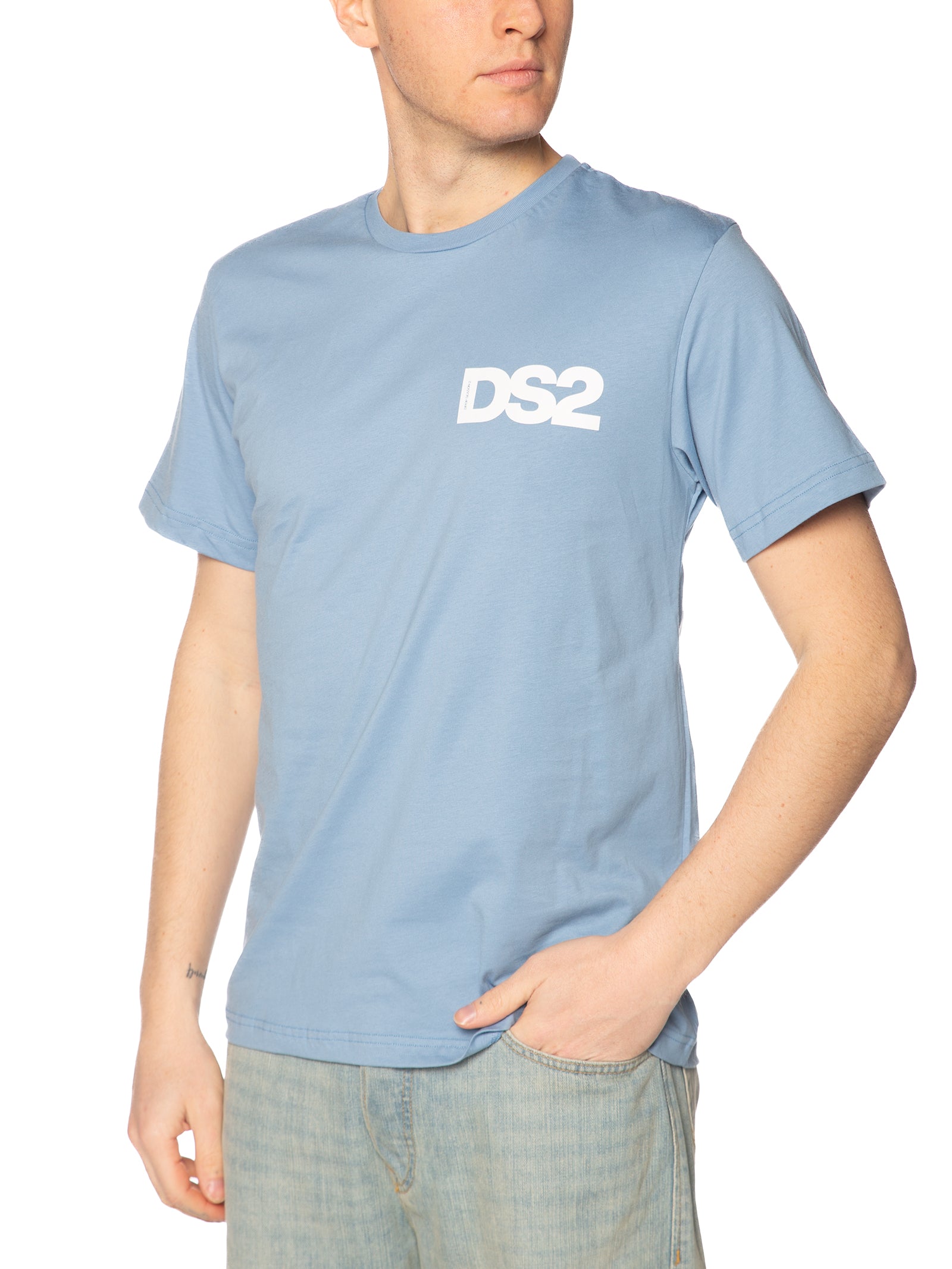 T-shirt DS2 Celeste basic SS26267 CELESTE DS2 
