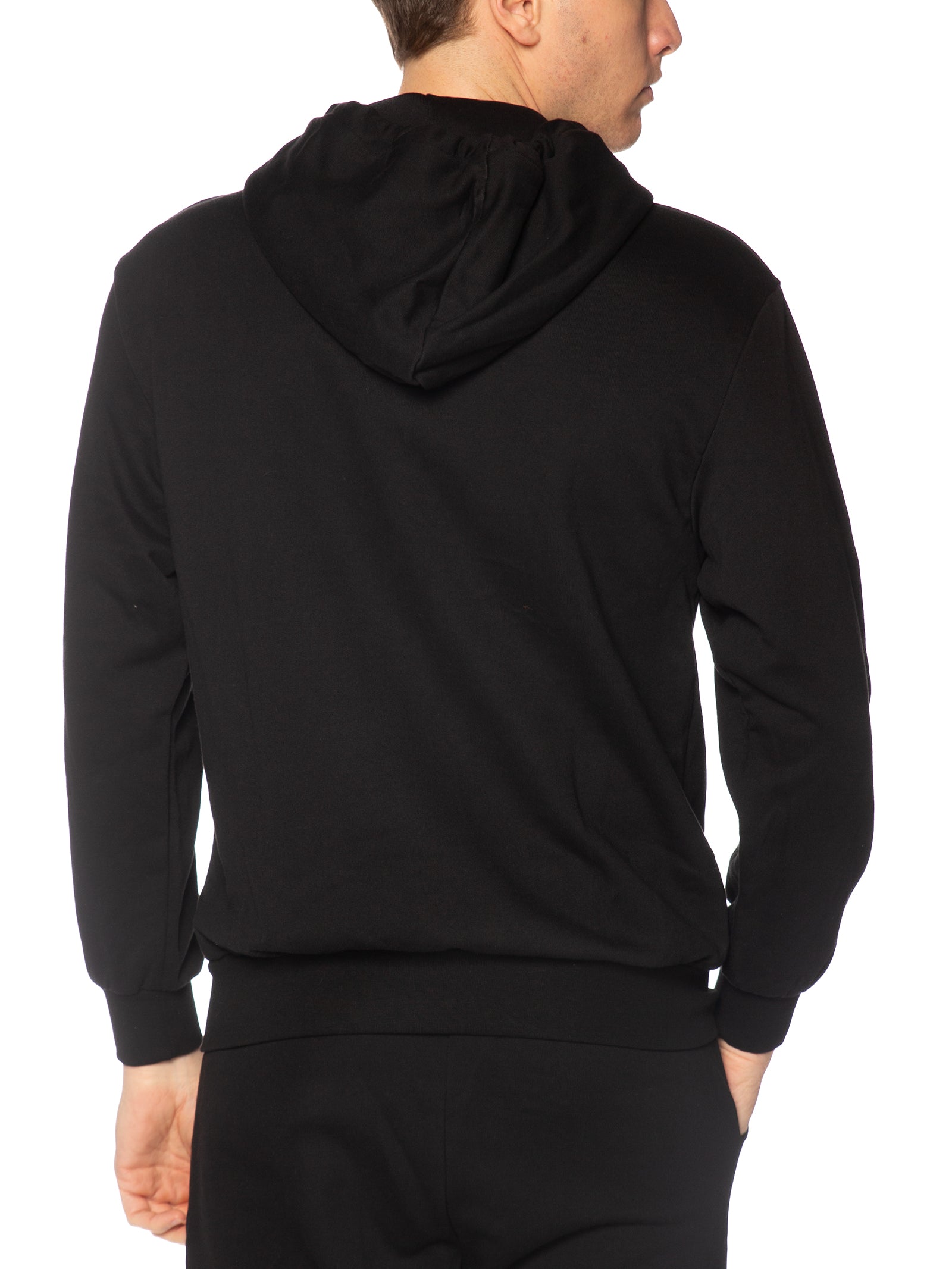 Felpa DS2 Nero Basic con cappuccio e zip SS26271 NERO DS2 