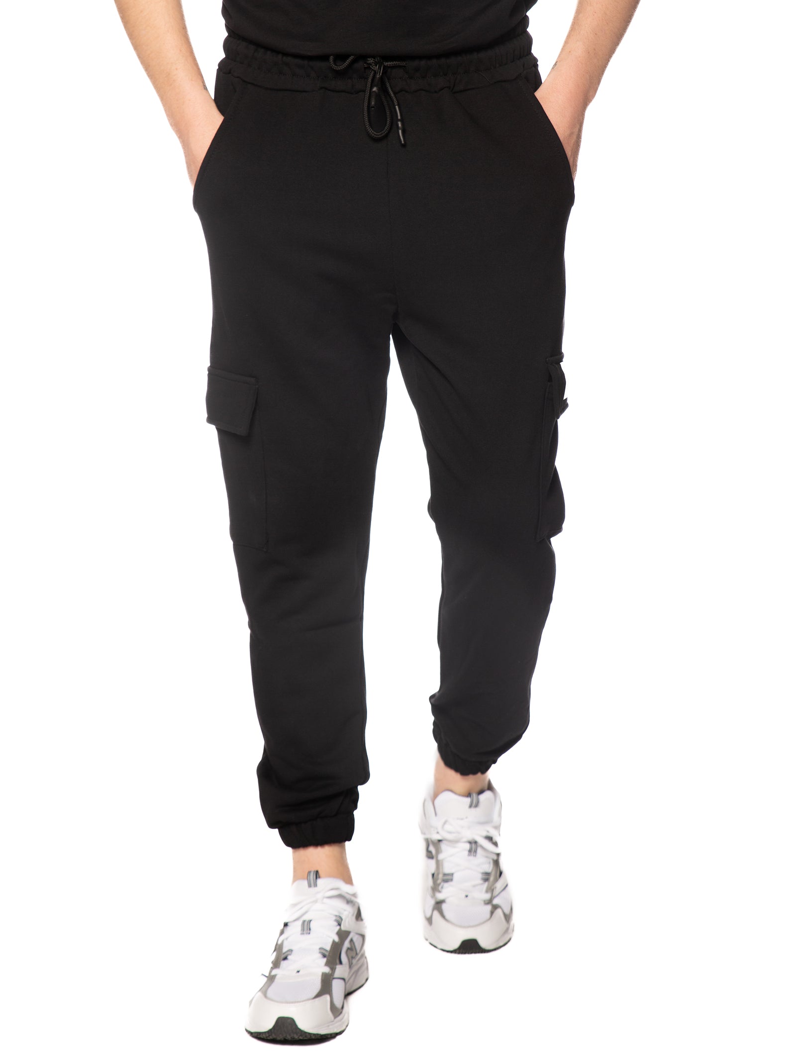 Pantalone DS2 Nero in felpa tasconi SS26275 NERO DS2 