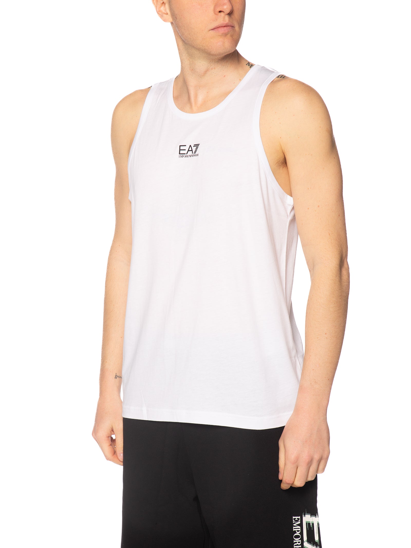 Canotta Emporio Armani Bianco logo centrale 7M000295 UC0002 EA7 