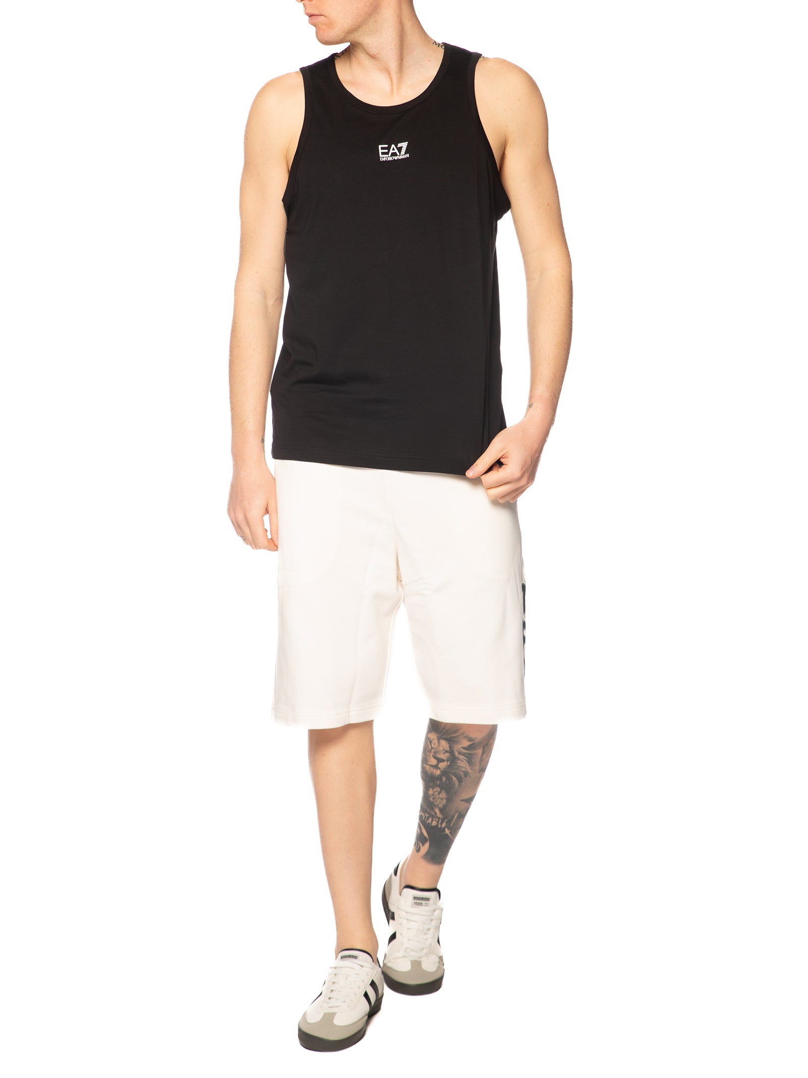 Canotta Emporio Armani Nero logo centrale 7M000295 UC001 EA7 