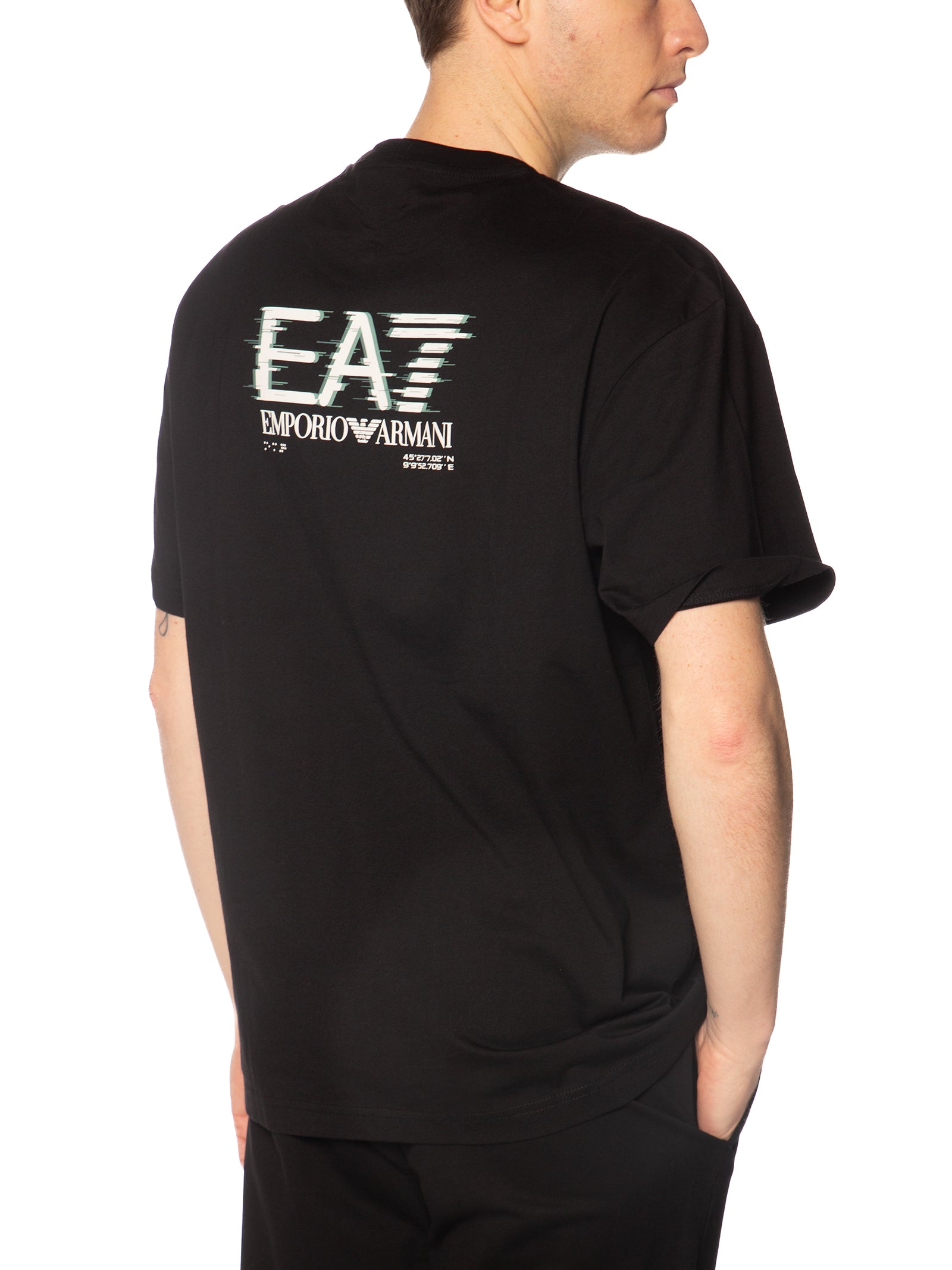 T-shirt Emporio Armani Nero logo 7M001327 UC001 EA7 
