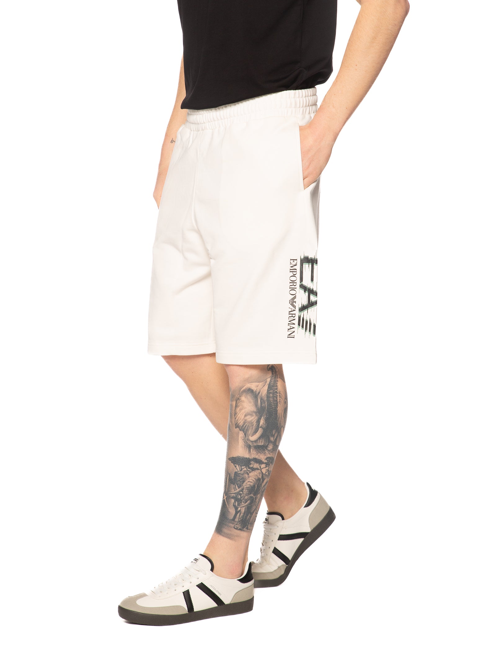 Bermuda Emporio Armani Panna in felpa 7M001329 UC004 EA7 
