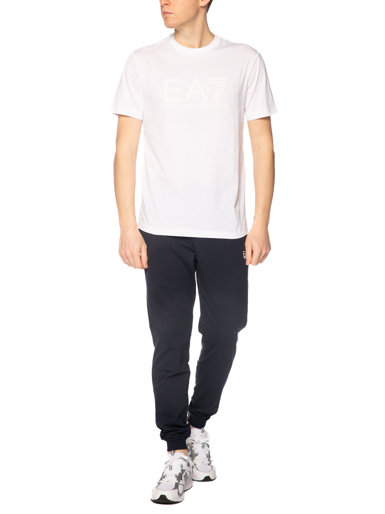 T-shirt Emporio Armani Bianco stampa grande 7M001412 M0213 EA7 