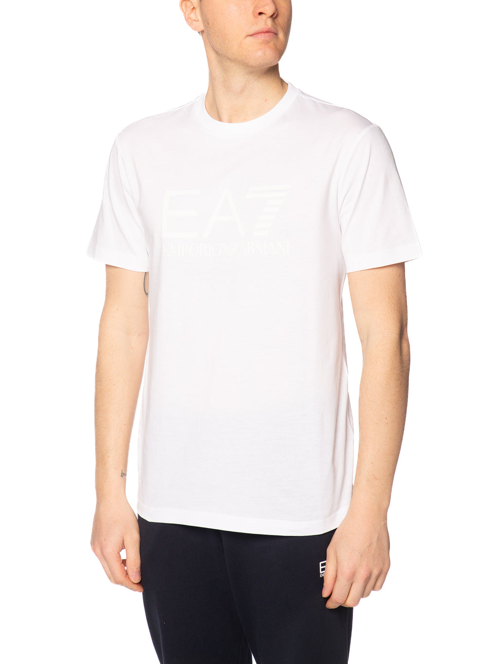 T-shirt Emporio Armani Bianco stampa grande 7M001412 M0213 EA7 