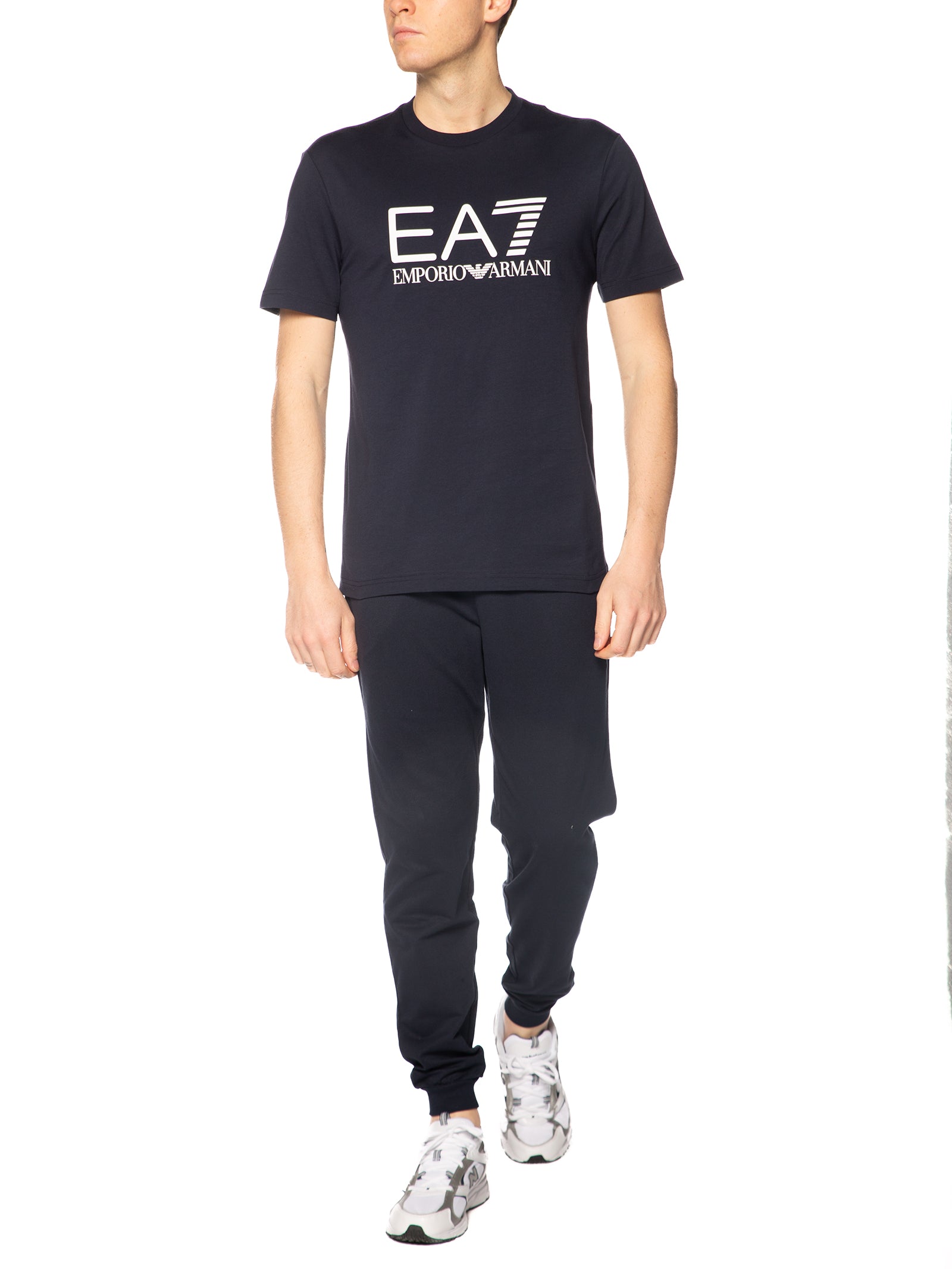 T-shirt Emporio Armani Blu stampa grande 7M001412 UB102 EA7 