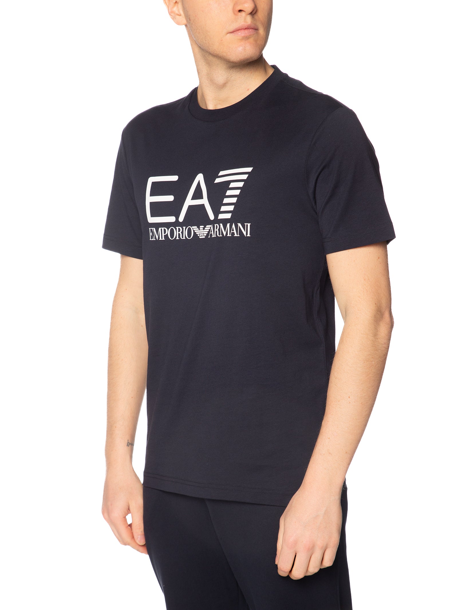 T-shirt Emporio Armani Blu stampa grande 7M001412 UB102 EA7 