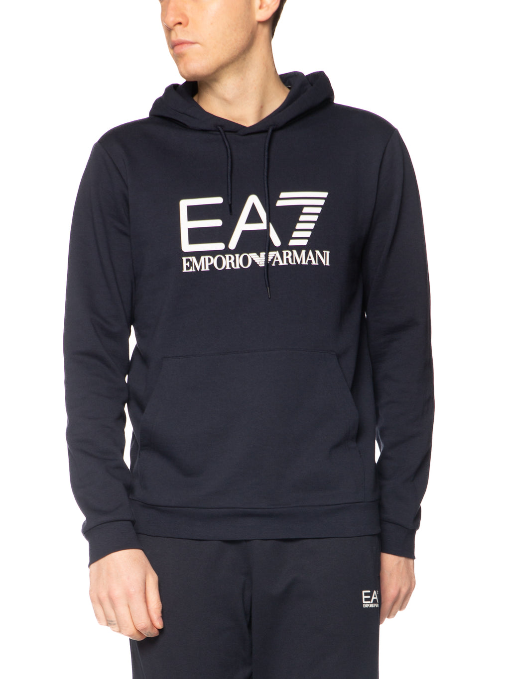 Felpa Emporio Armani Blu con cappuccio 7M001413 UB102 EA7 