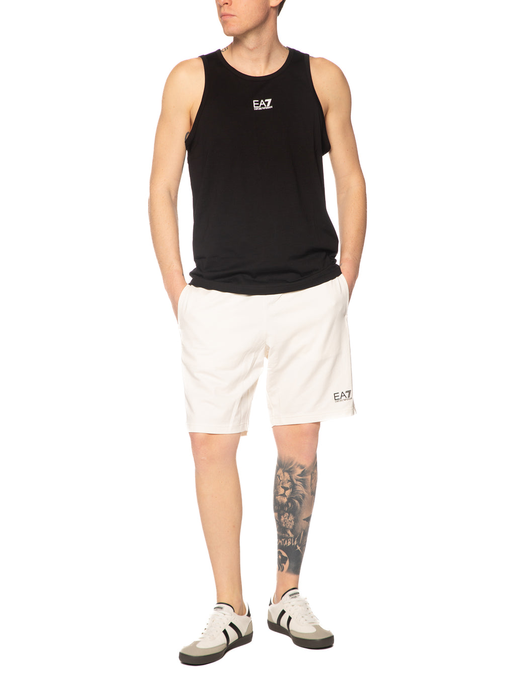 Bermuda Emporio Armani Panna in felpa 8NP565 U0004 EA7 