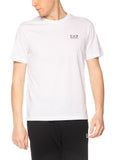 T-shirt Emporio Armani Bianco logo piccolo 8NPT25 1100 EA7 