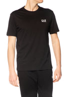 T-shirt Emporio Armani Nero logo piccolo 8NPT25 1200 EA7 