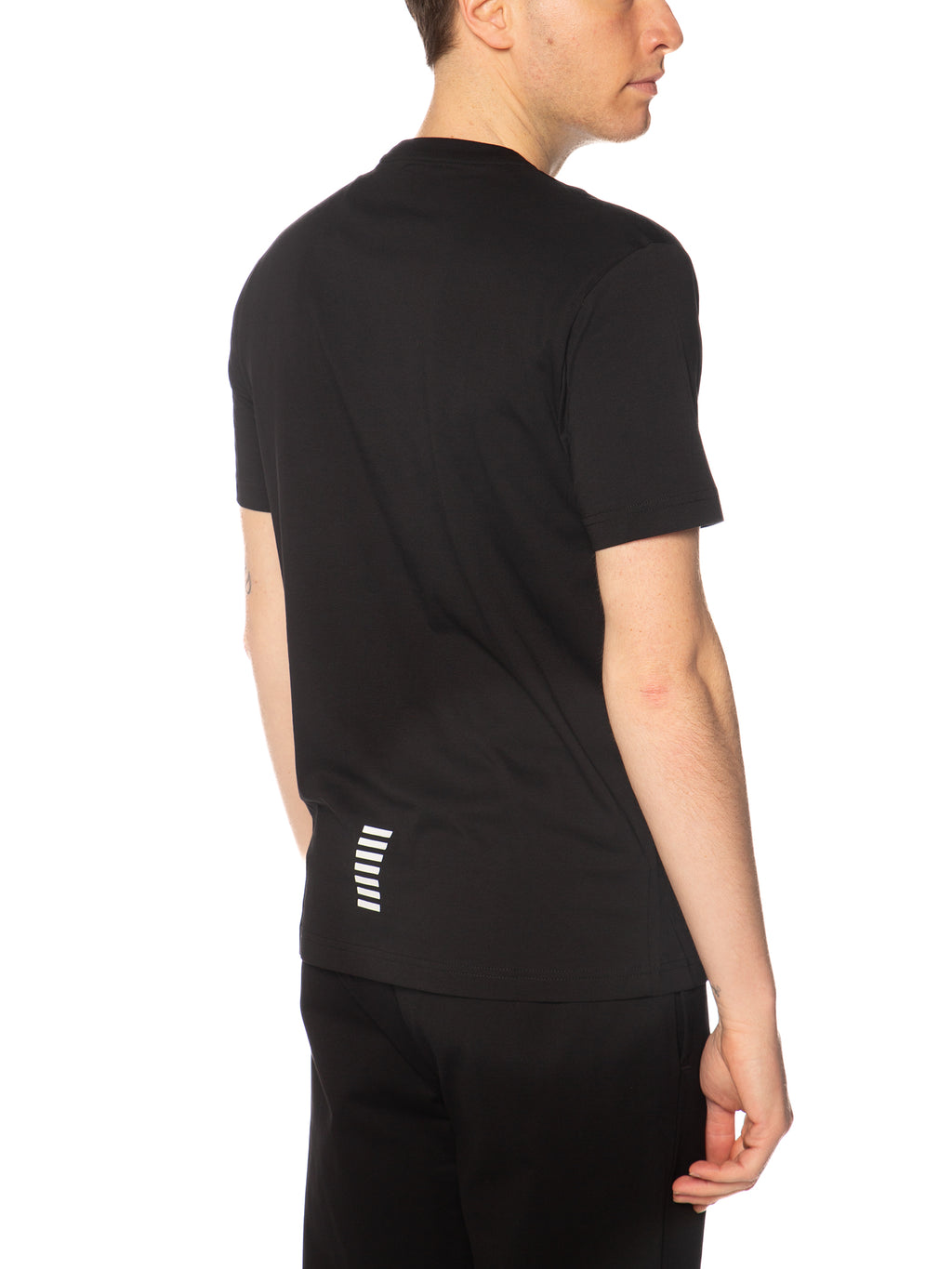 T-shirt Emporio Armani Nero logo piccolo 8NPT25 1200 EA7 
