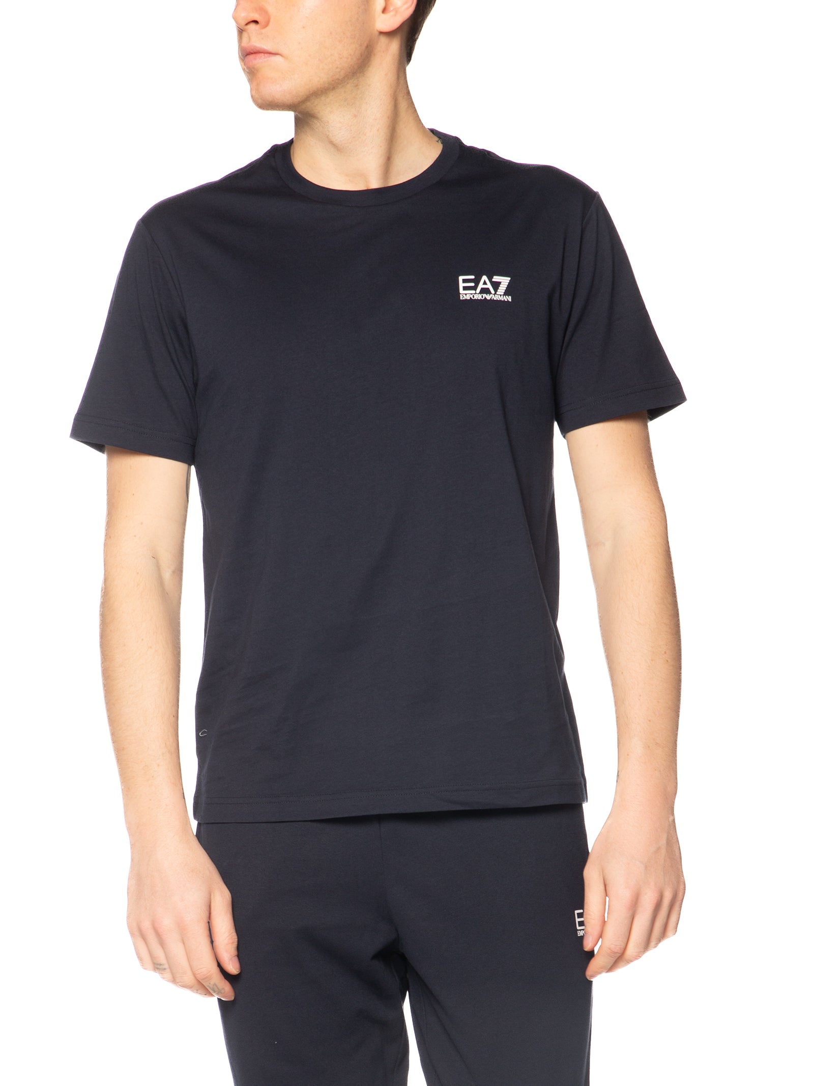 T-shirt Emporio Armani Blu logo piccolo 8NPT25 1562 EA7 