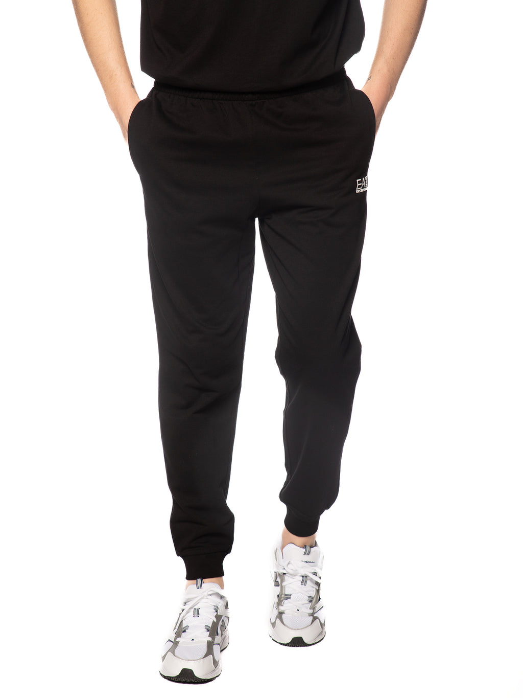 Pantalone Emporio Armani Nero in felpa 8NPV64P 1200 EA7 
