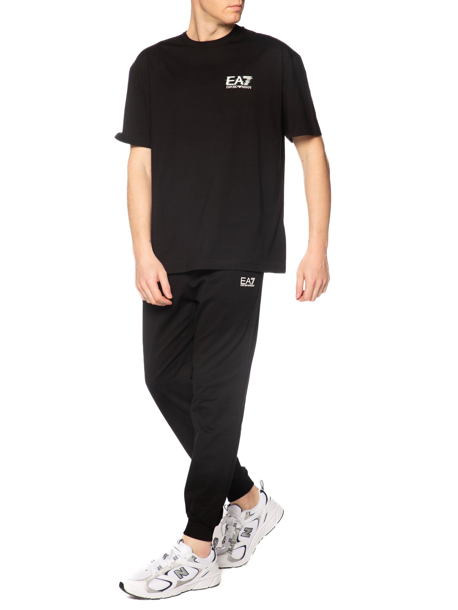 Pantalone Emporio Armani Nero in felpa 8NPV64P 1200 EA7 
