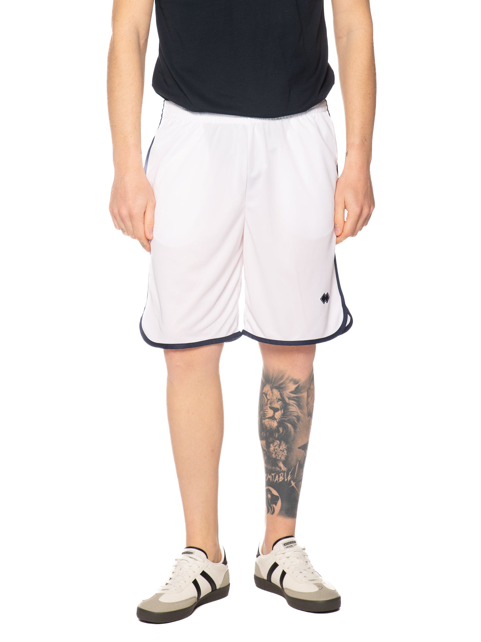 Bermuda Errea Bianco blu con logo piccolo R33P0T 010 ERREA 