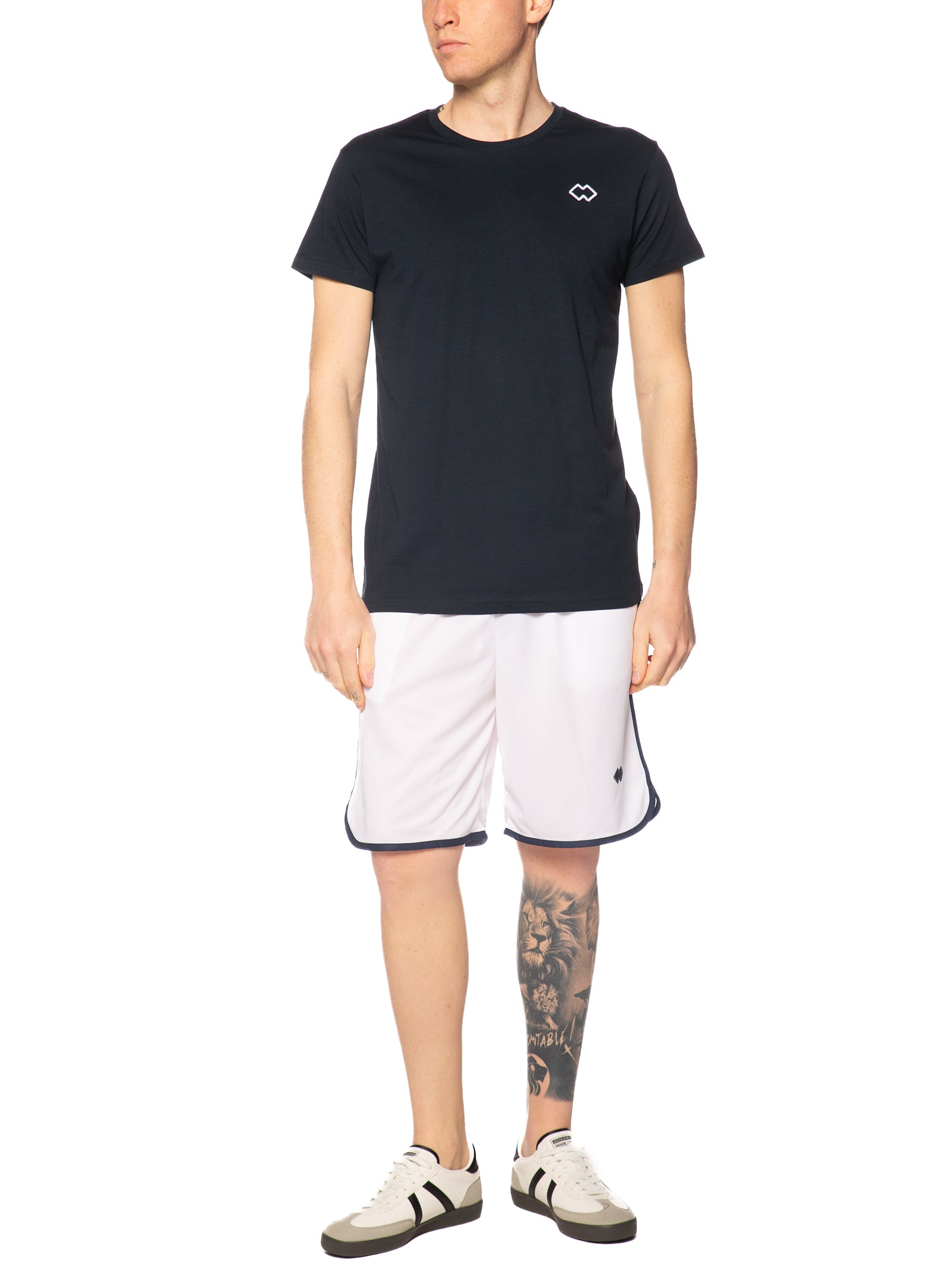 Bermuda Errea Bianco blu con logo piccolo R33P0T 010 ERREA 