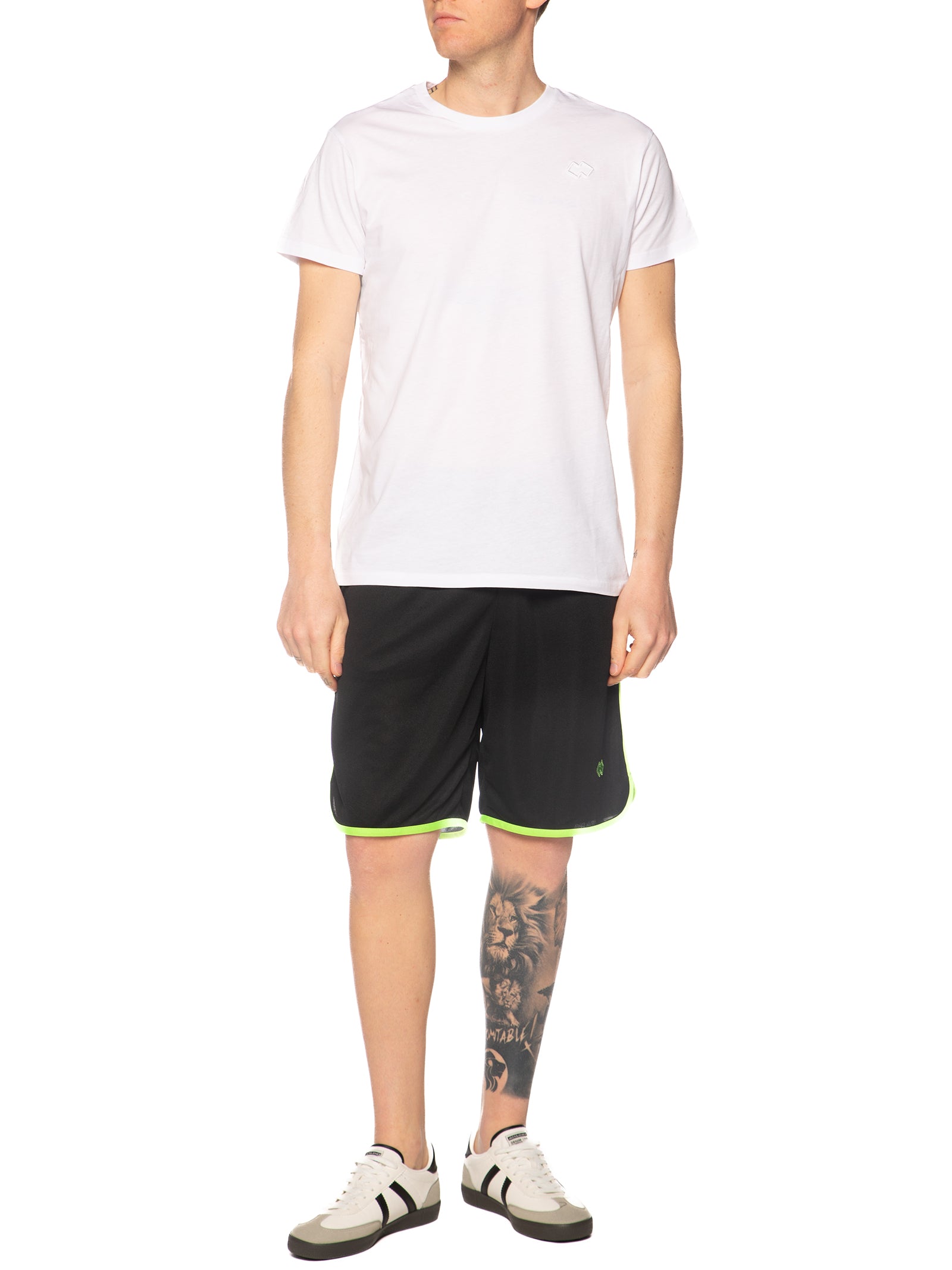 Bermuda Errea Nero Verde con logo piccolo R33P0T 120 ERREA 