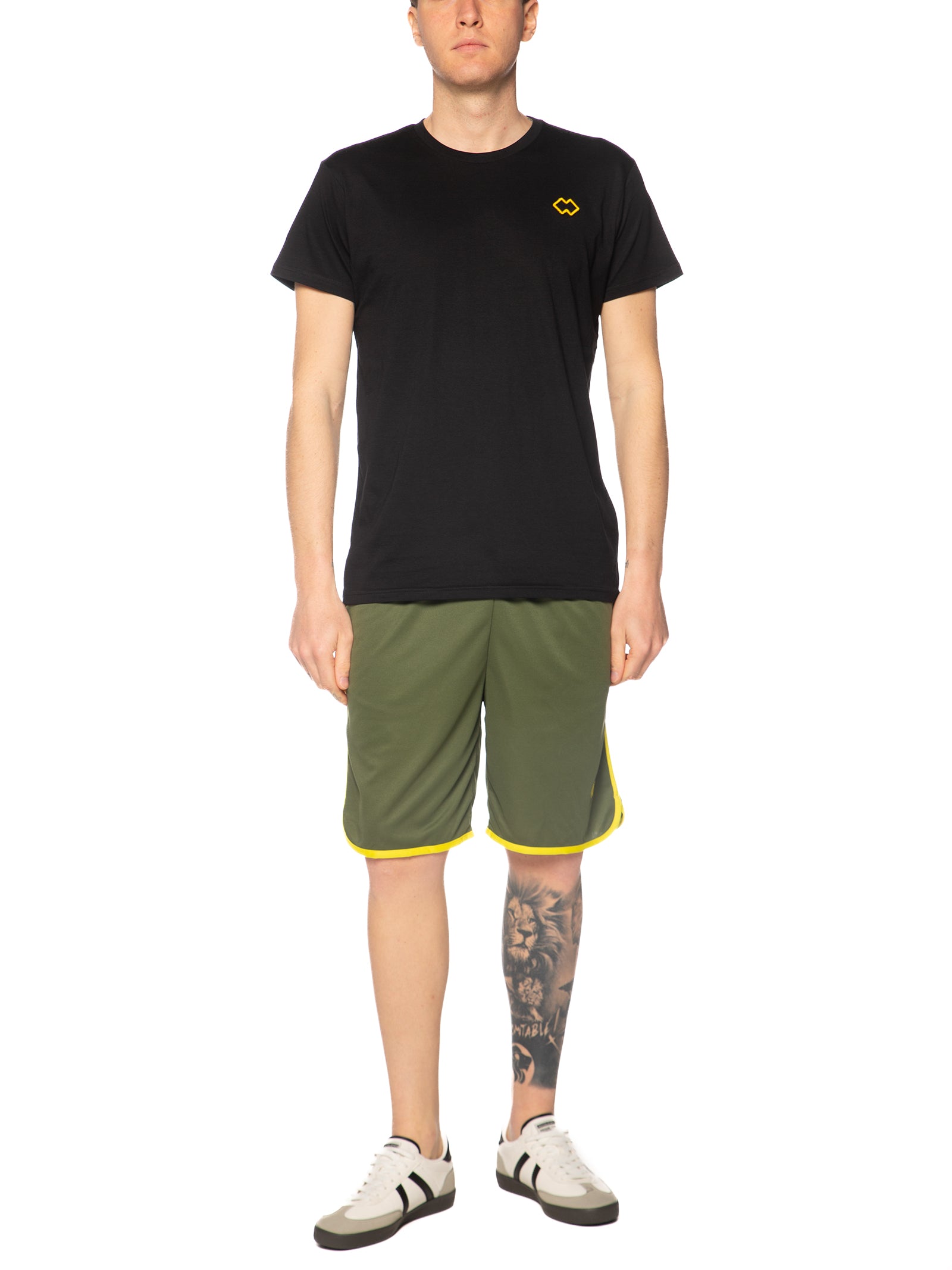 Bermuda Errea Verde giallo con logo piccolo R33P0T 68850 ERREA 