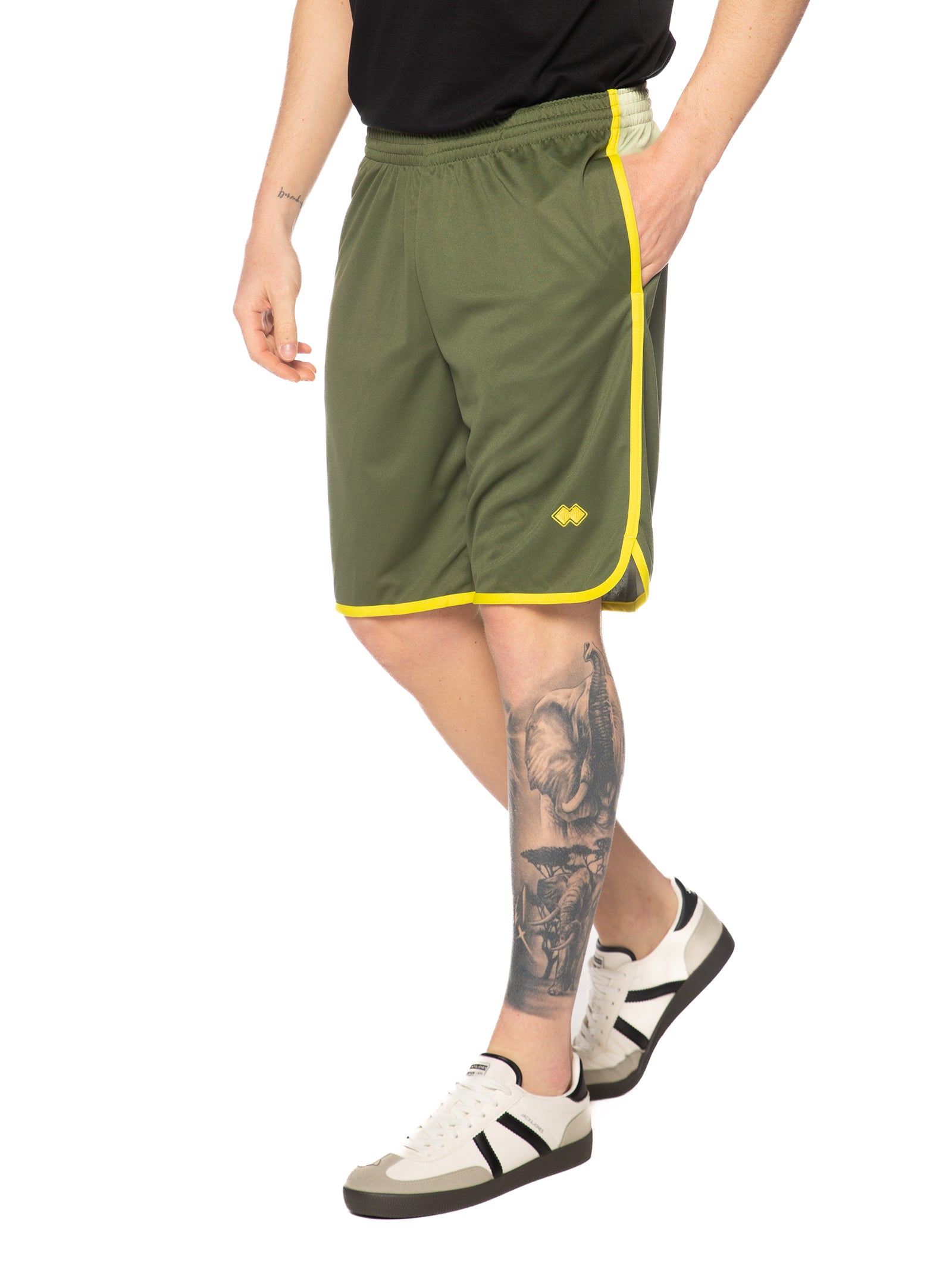 Bermuda Errea Verde giallo con logo piccolo R33P0T 68850 ERREA 
