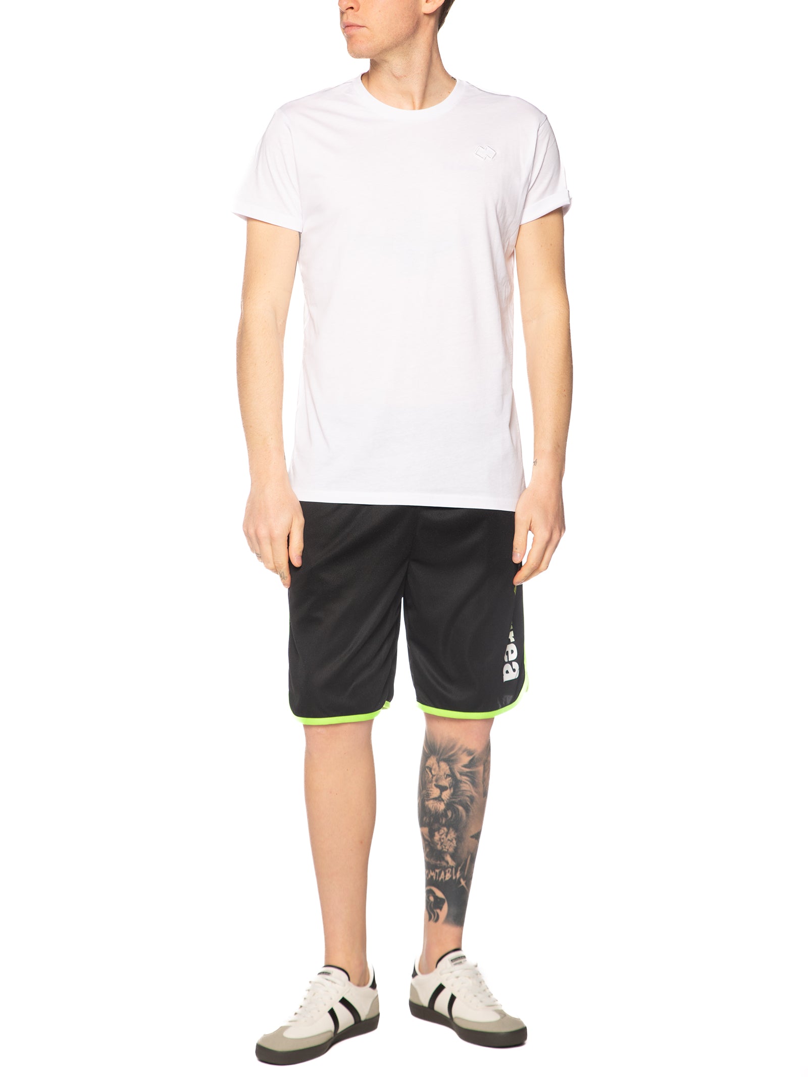 Bermuda Errea Nero verde con logo grande R33P0U DEGRADE8189 ERREA 