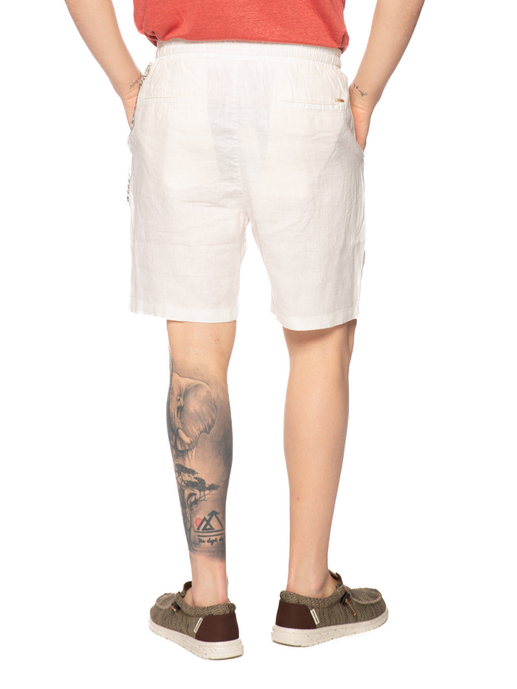 Bermuda Gianni Lupo Bianco in lino FJ3269 WHITE GIANNI LUPO 
