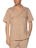 Overshirt Gianni Lupo Beige con taschini GL001LT BEIGE GIANNI LUPO 