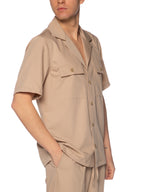 Overshirt Gianni Lupo Beige con taschini GL001LT BEIGE GIANNI LUPO 