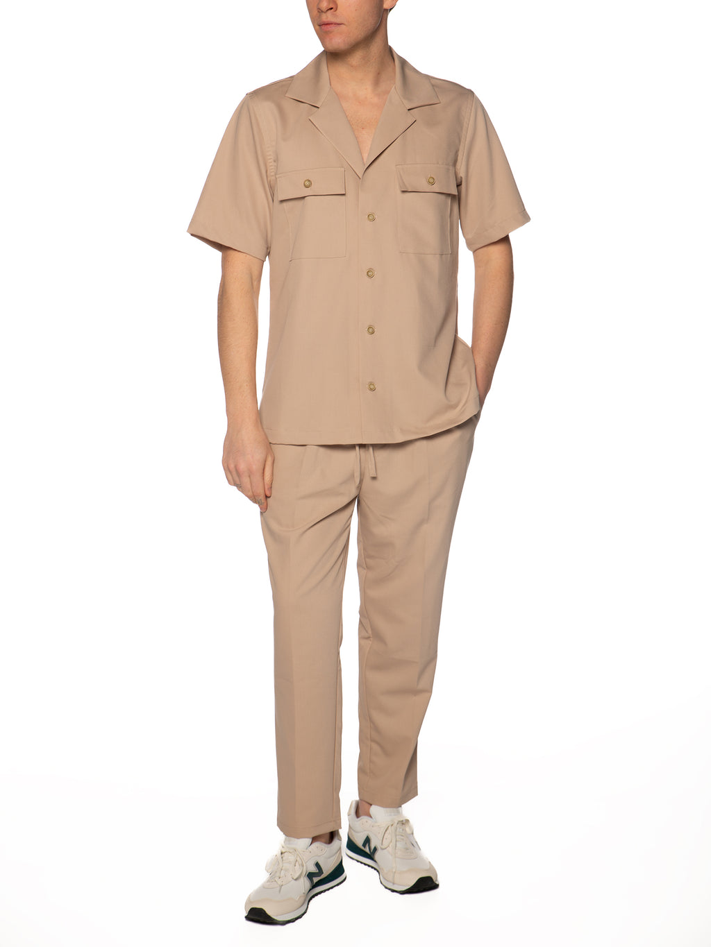 Overshirt Gianni Lupo Beige con taschini GL001LT BEIGE GIANNI LUPO 