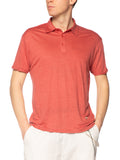 Polo Gianni Lupo Rosso in lino GL1083F ROSSO GIANNI LUPO 