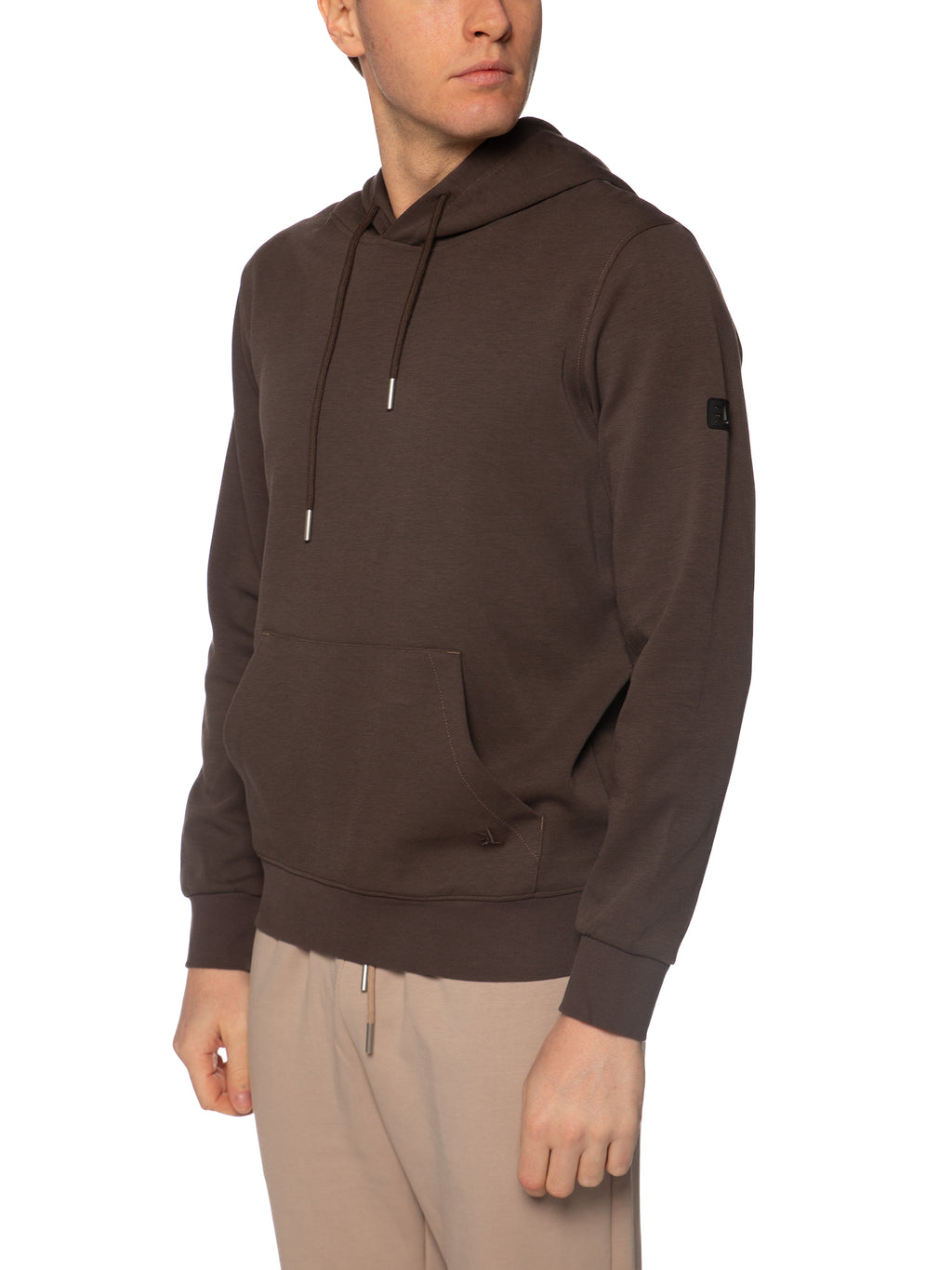 Felpa Gianni Lupo Marrone con cappuccio GL2125F BROWN GIANNI LUPO 
