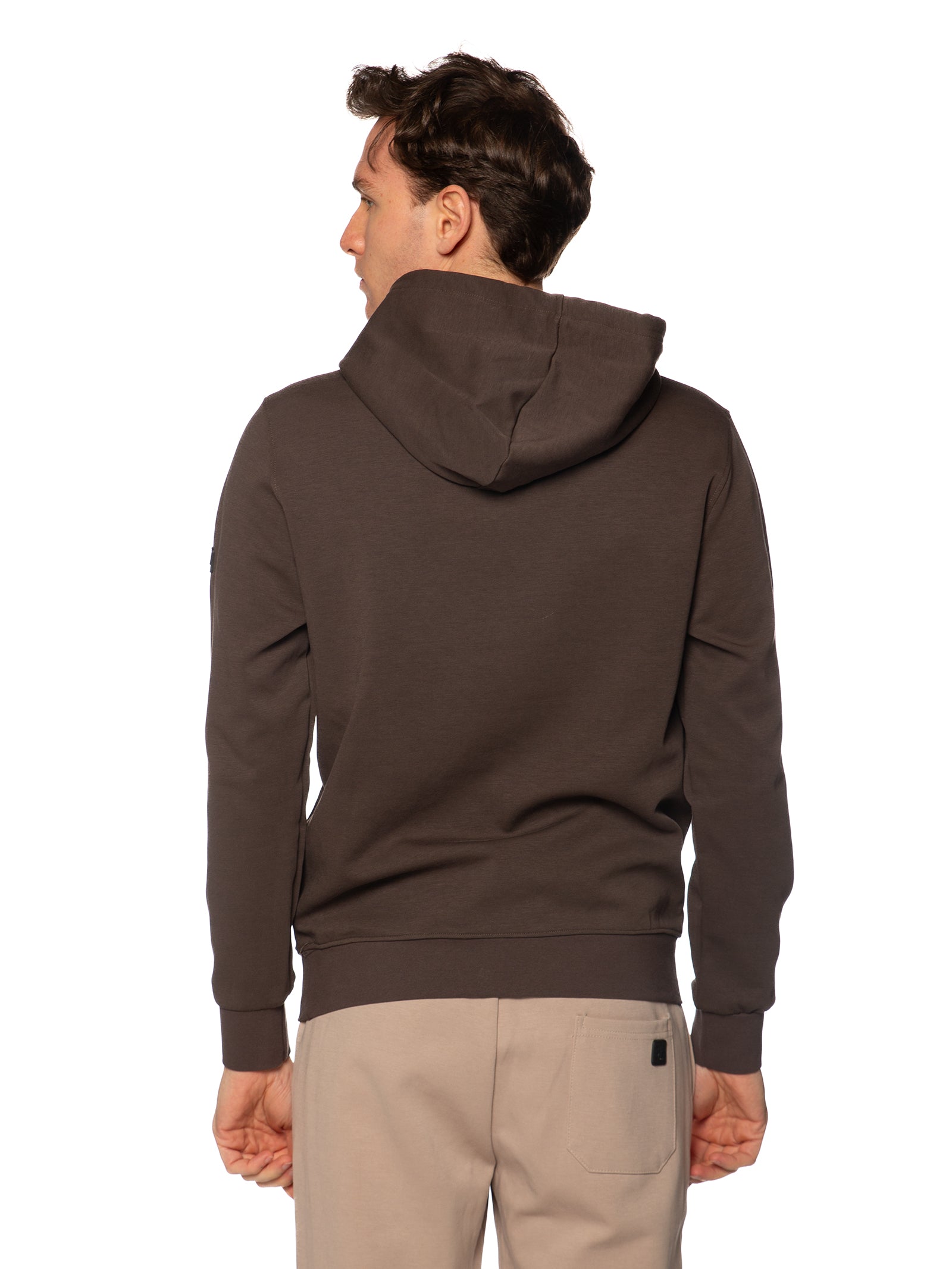 Felpa Gianni Lupo Marrone con cappuccio GL2125F BROWN GIANNI LUPO 