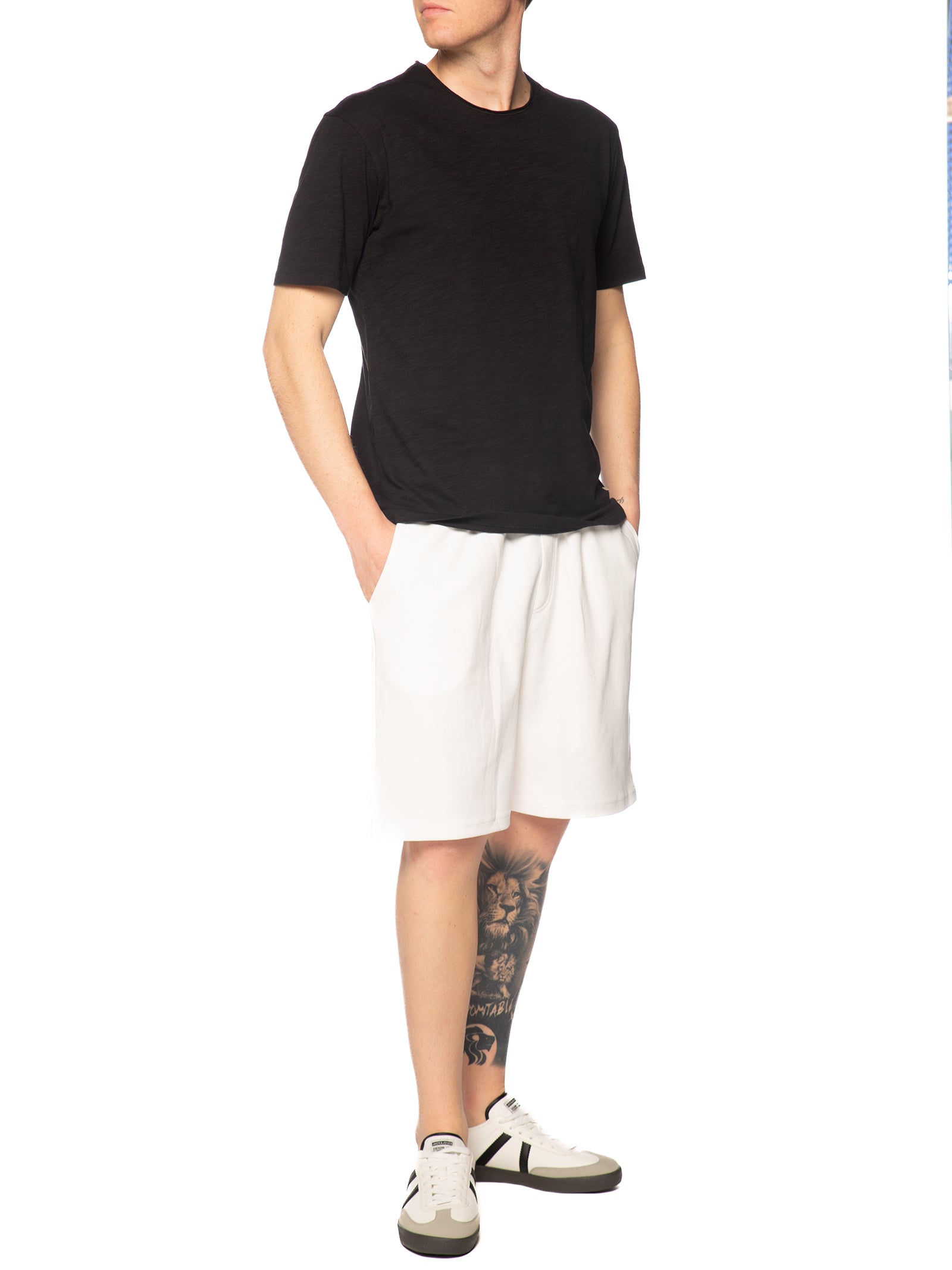 Bermuda Gianni Lupo Bianco basic in felpa GL2127F BIANCO GIANNI LUPO 