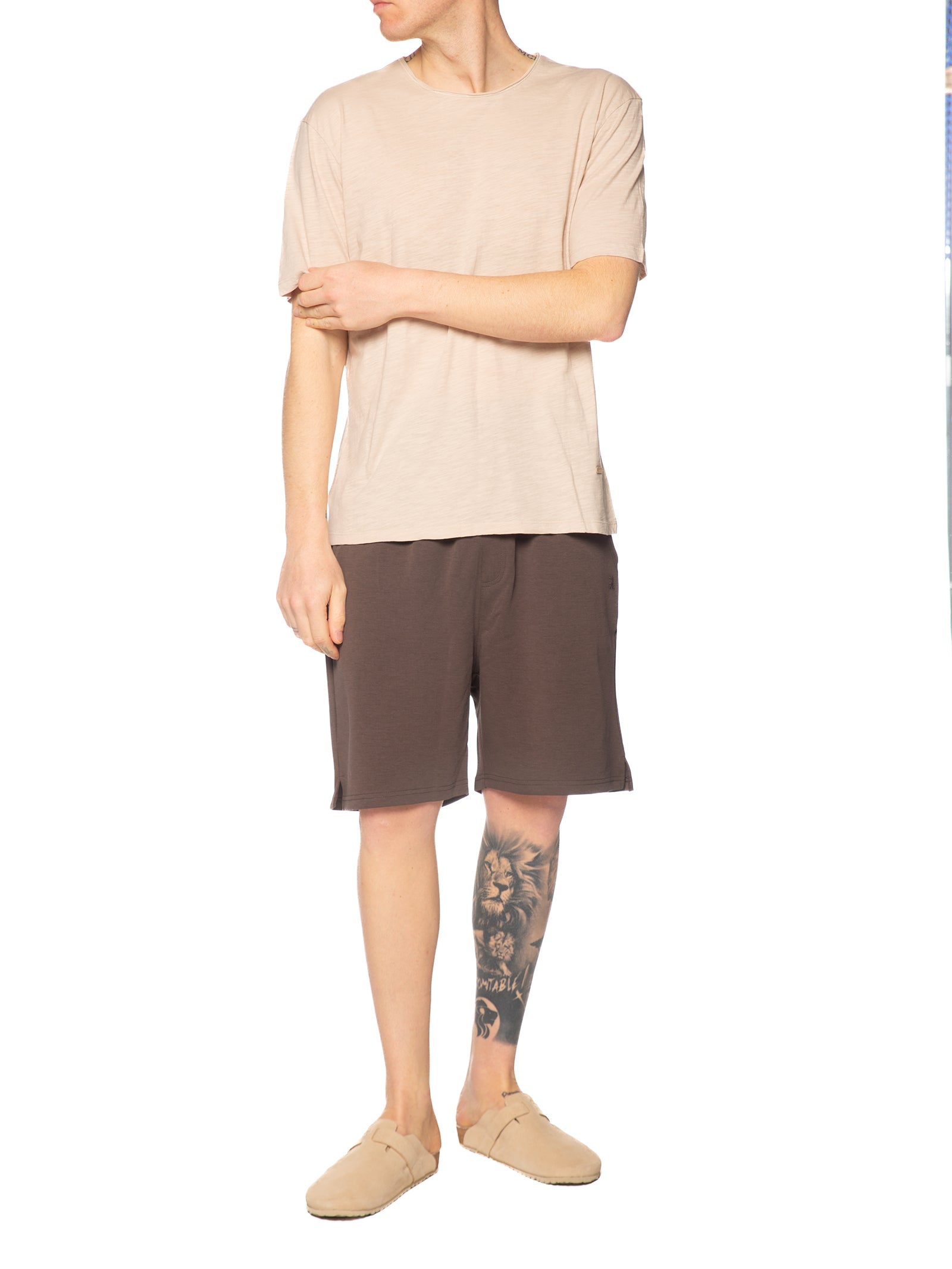 Bermuda Gianni Lupo Marrone basic in felpa GL2127F COFFEE GIANNI LUPO 