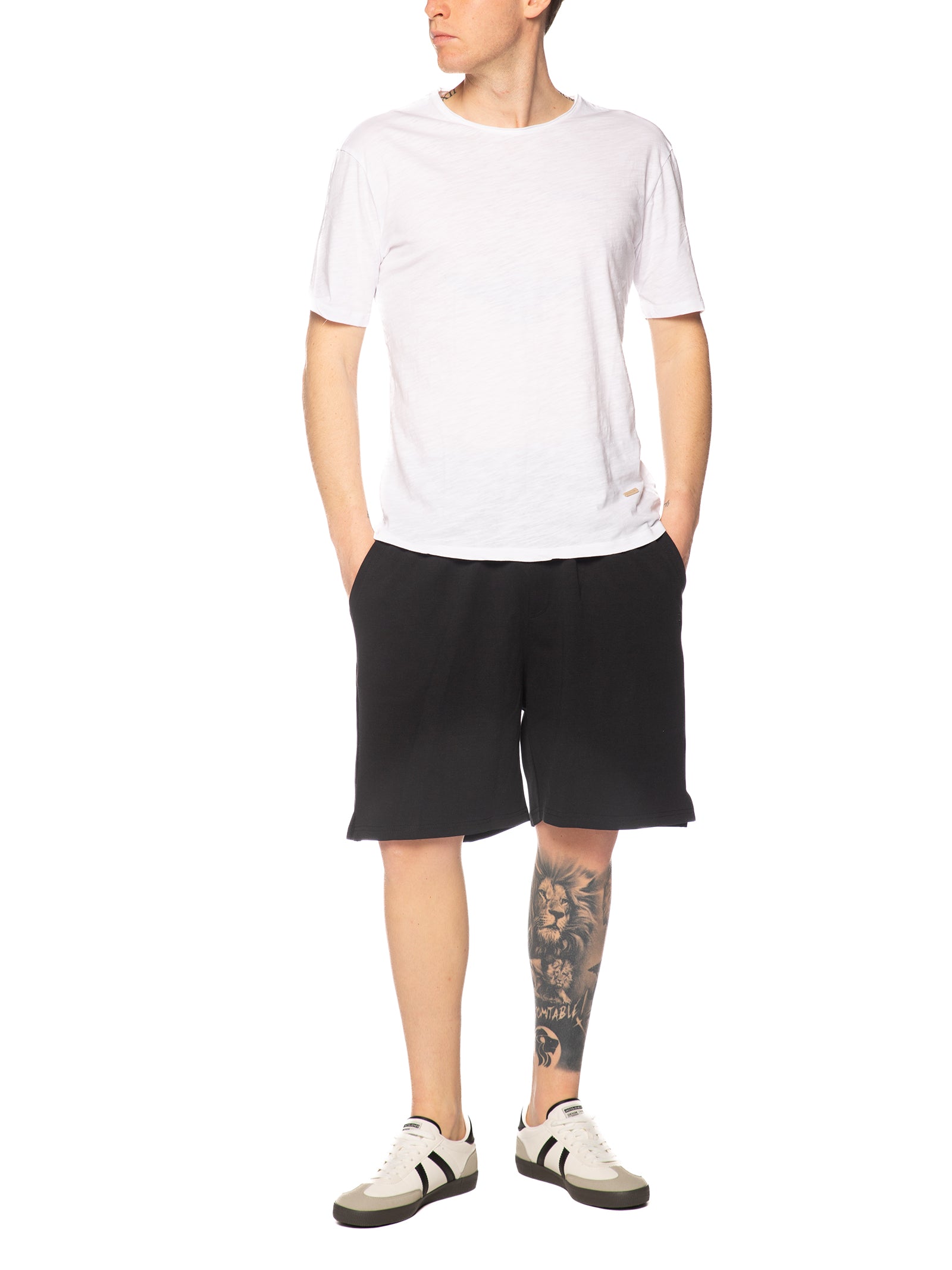 Bermuda Gianni Lupo Nero basic in felpa GL2127F NERO GIANNI LUPO 