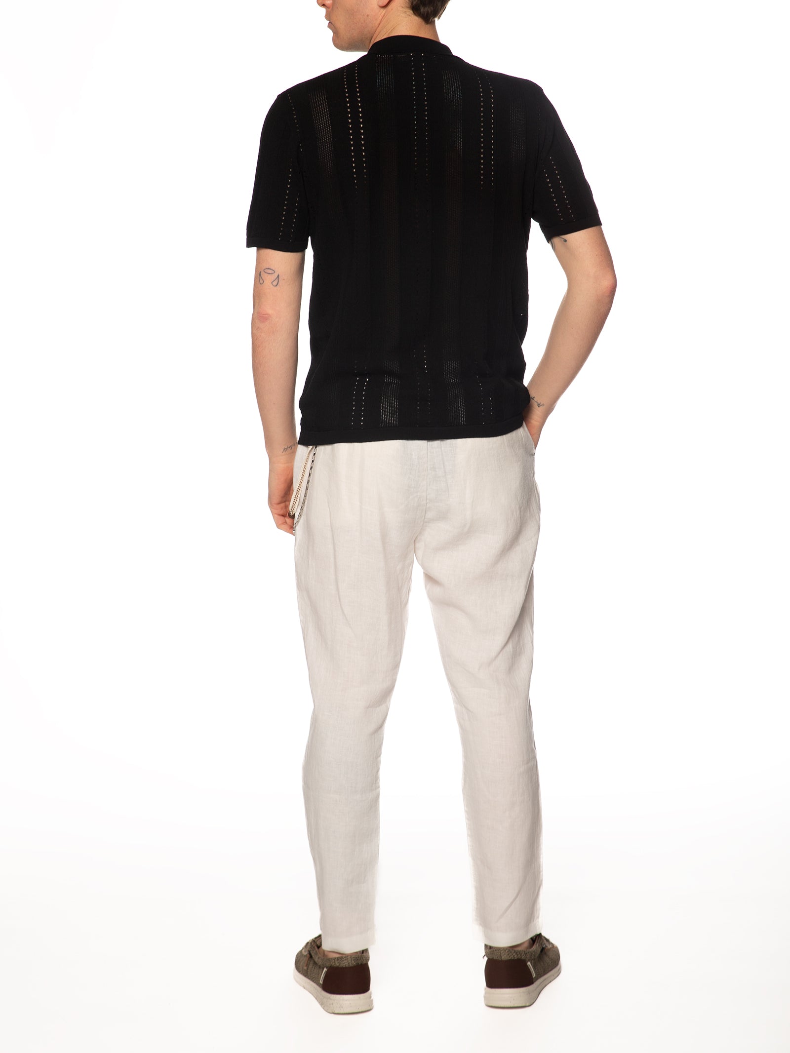 Camicia Gianni Lupo Nero in maglia maniche corte GL33763 NERO GIANNI LUPO 