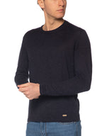 Maglia Gianni Lupo Blu Basic fiammata GL35204 BLU GIANNI LUPO 