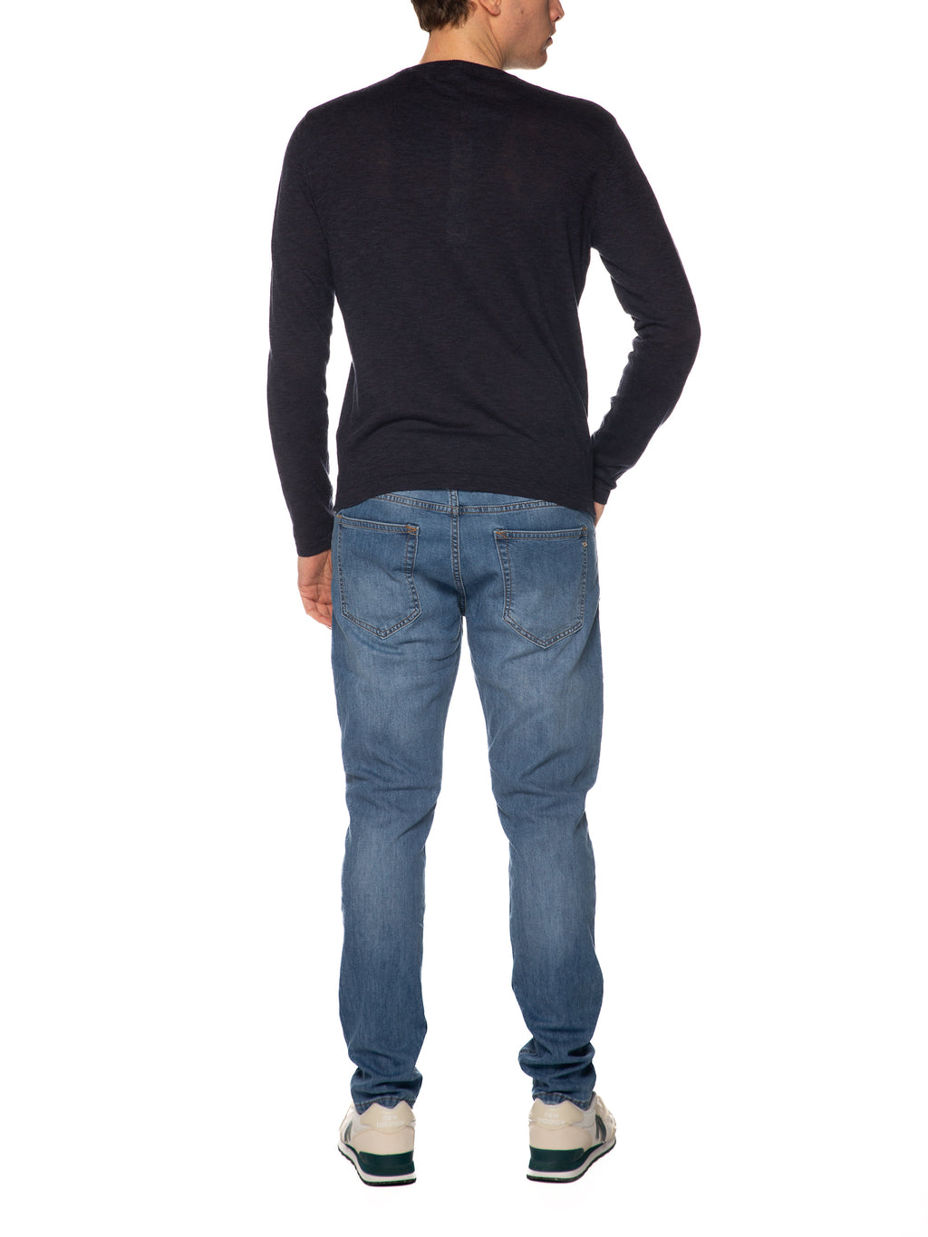 Maglia Gianni Lupo Blu Basic fiammata GL35204 BLU GIANNI LUPO 
