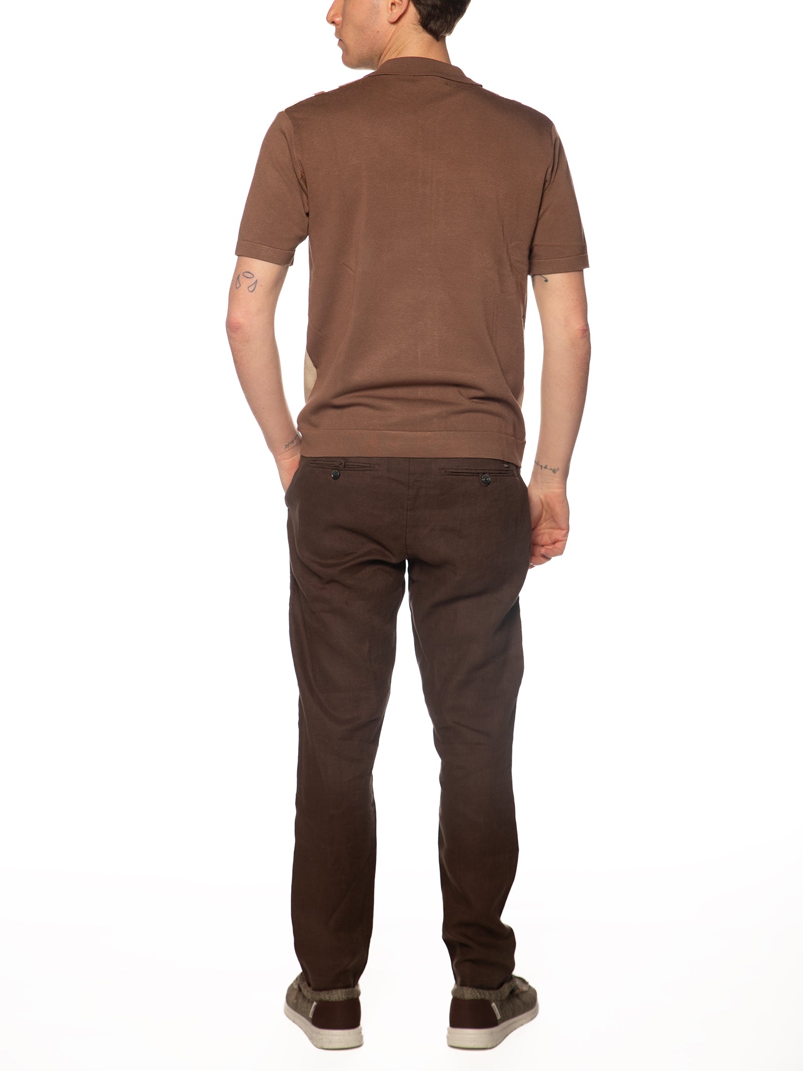 Camicia Gianni Lupo Tabacco in maglia GL35332 TABACCO GIANNI LUPO 