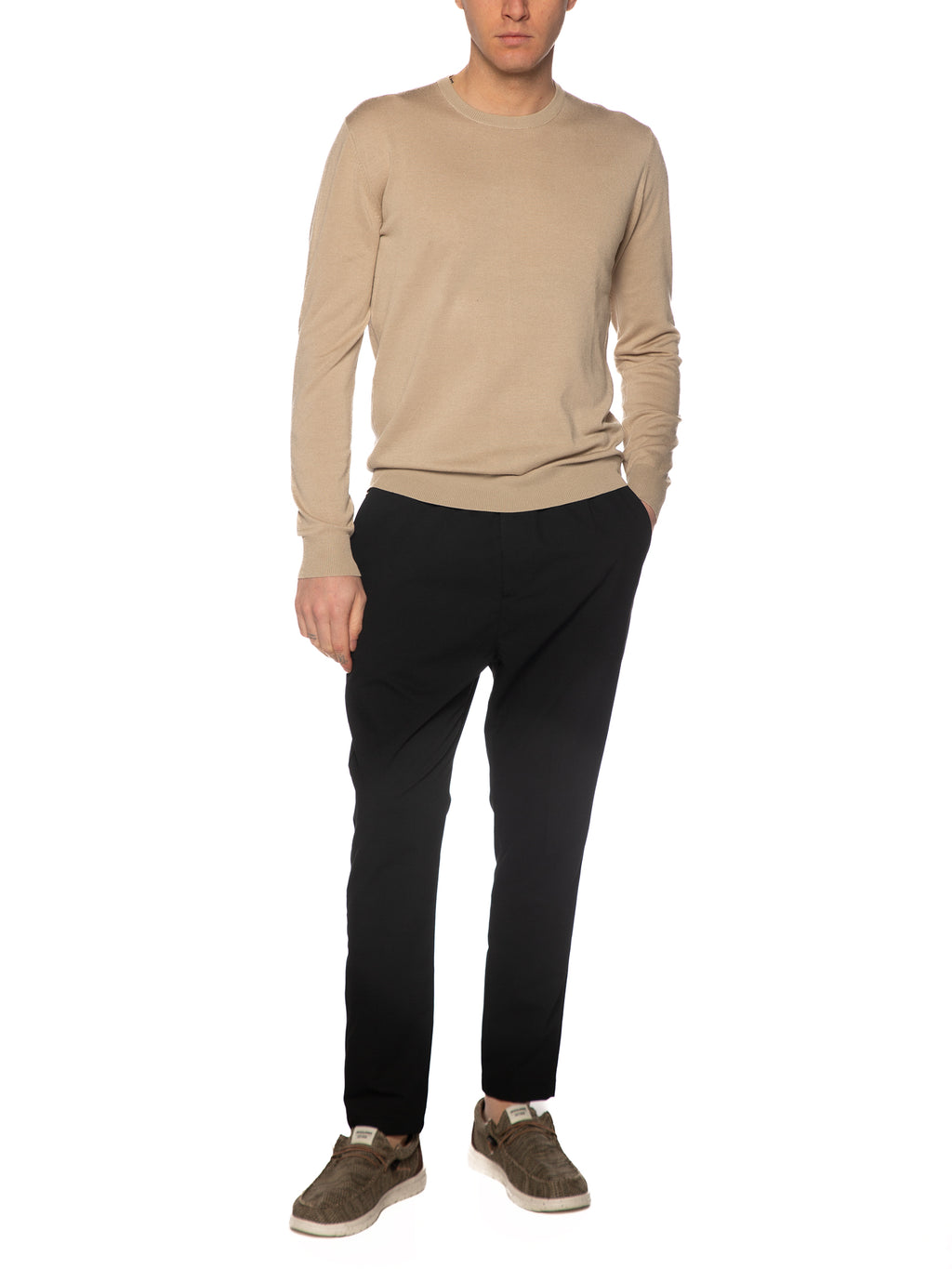 Maglia Gianni Lupo Beige girocollo GL512S BEIGE GIANNI LUPO 