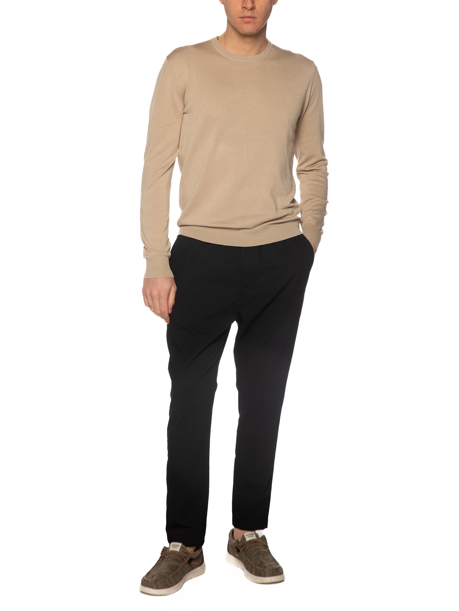 Maglia Gianni Lupo Beige girocollo GL512S BEIGE GIANNI LUPO 
