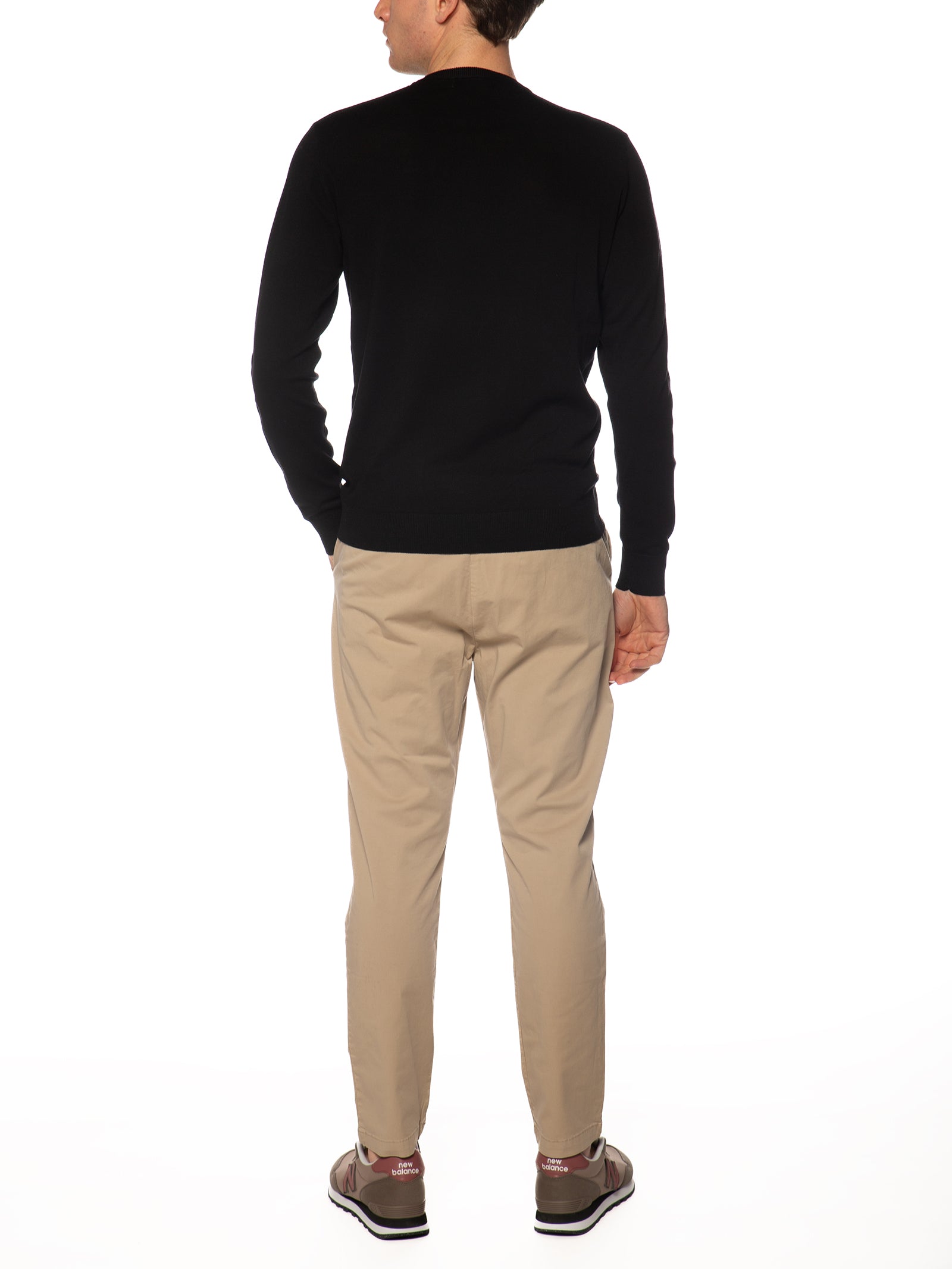 Maglia Gianni Lupo Nero girocollo GL512S BLACK GIANNI LUPO 