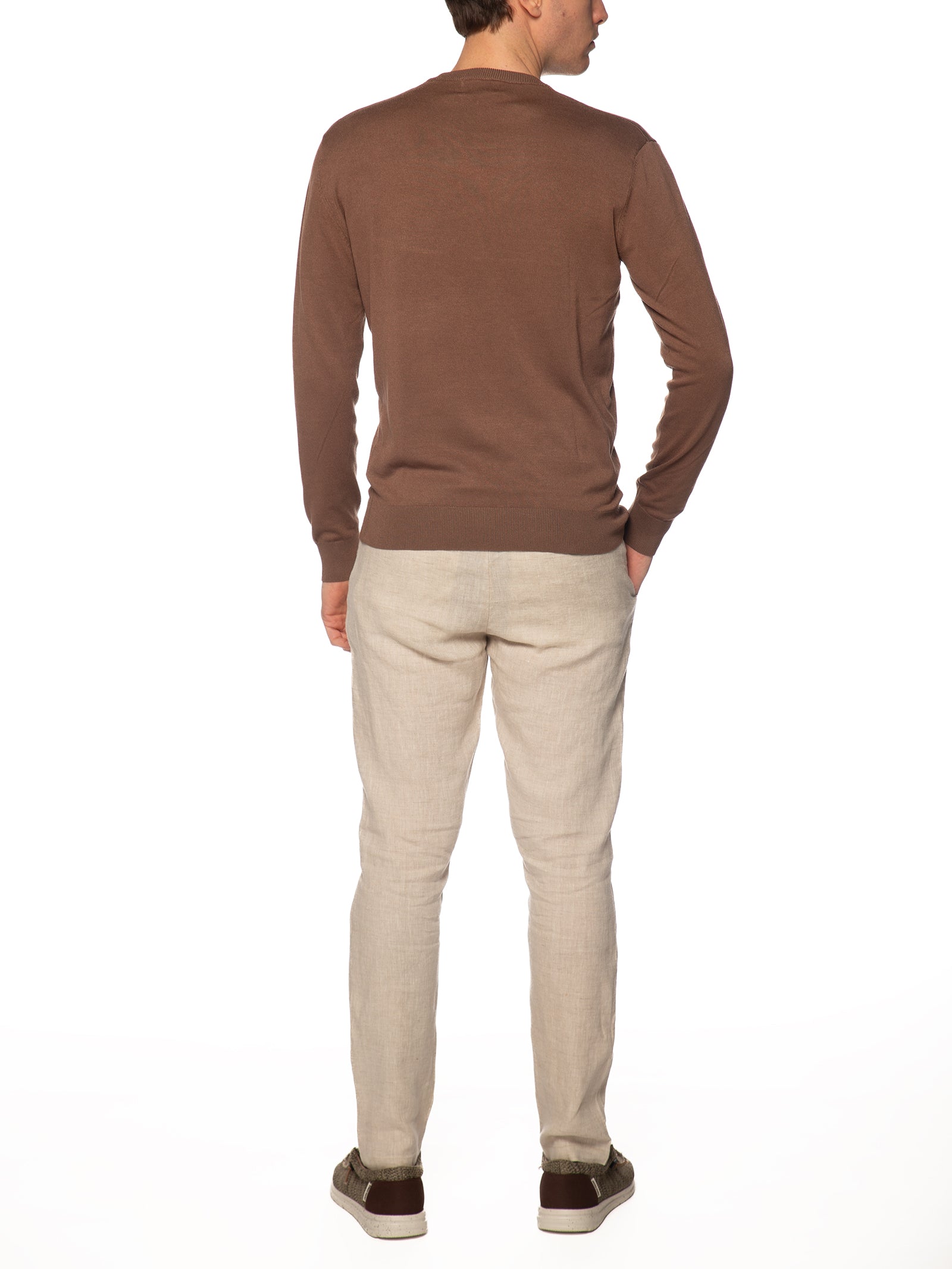 Maglia Gianni Lupo Tabacco girocollo GL512S TOBACCO GIANNI LUPO 