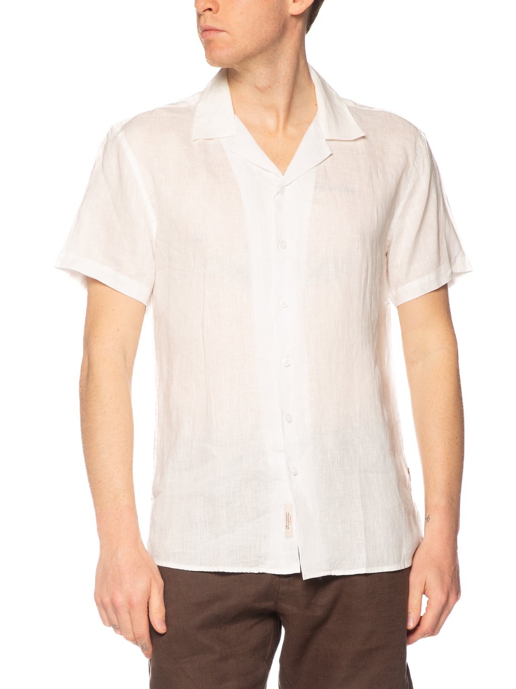 Camicia Gianni Lupo Bianco in lino maniche corte GL7658S BIANCO GIANNI LUPO 