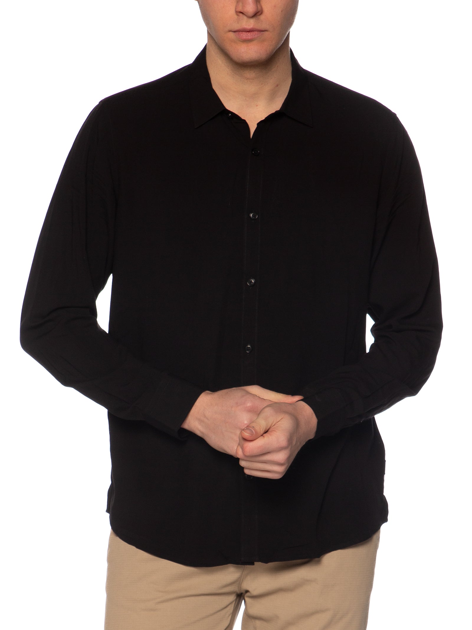 Camicia Gianni Lupo Nero viscosa GL7677S NERO GIANNI LUPO 