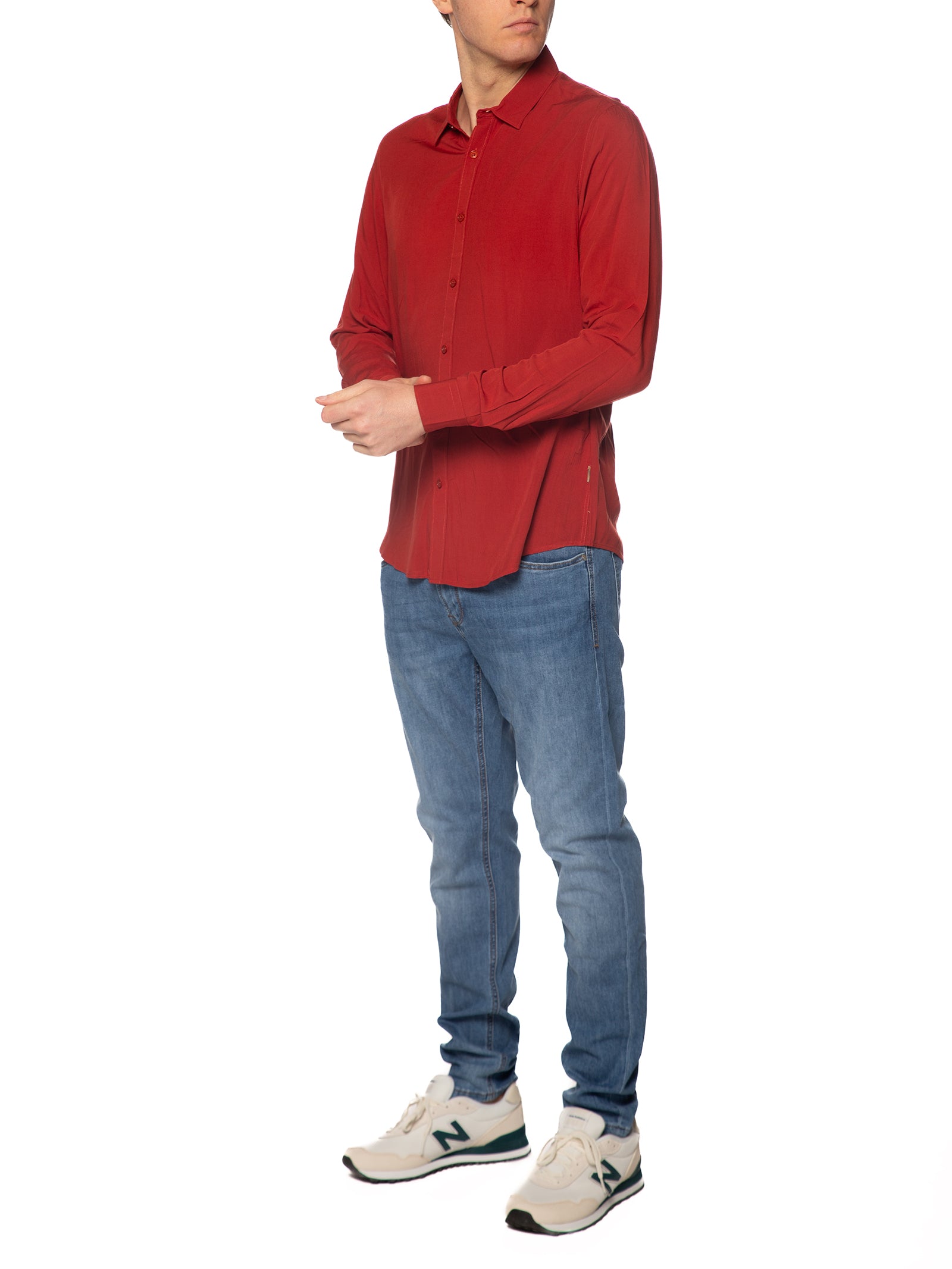 Camicia Gianni Lupo Rossa viscosa GL7677S ROSSO GIANNI LUPO 