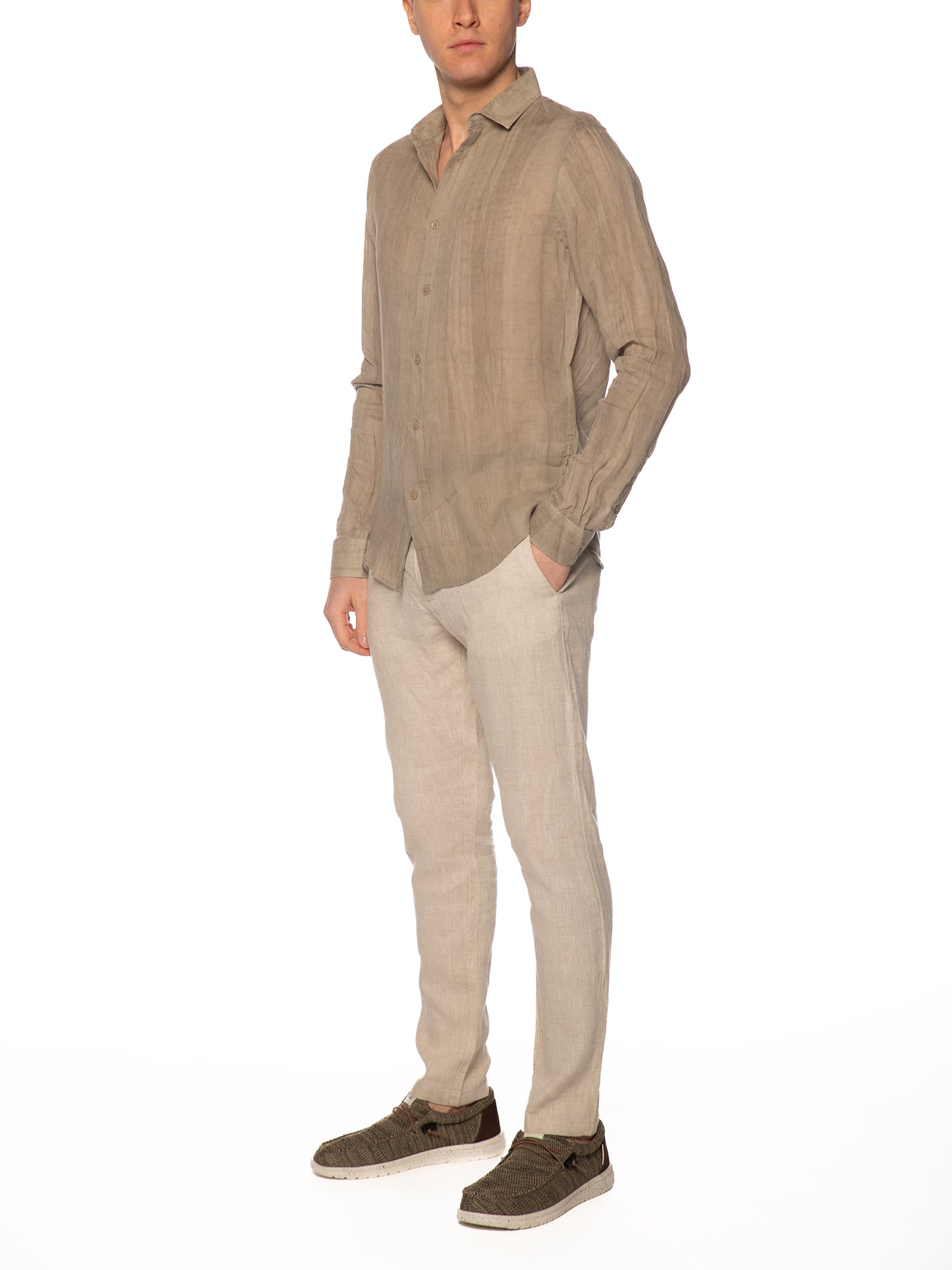 Camicia Gianni Lupo Fango mussolina GL7831S FANGO GIANNI LUPO 